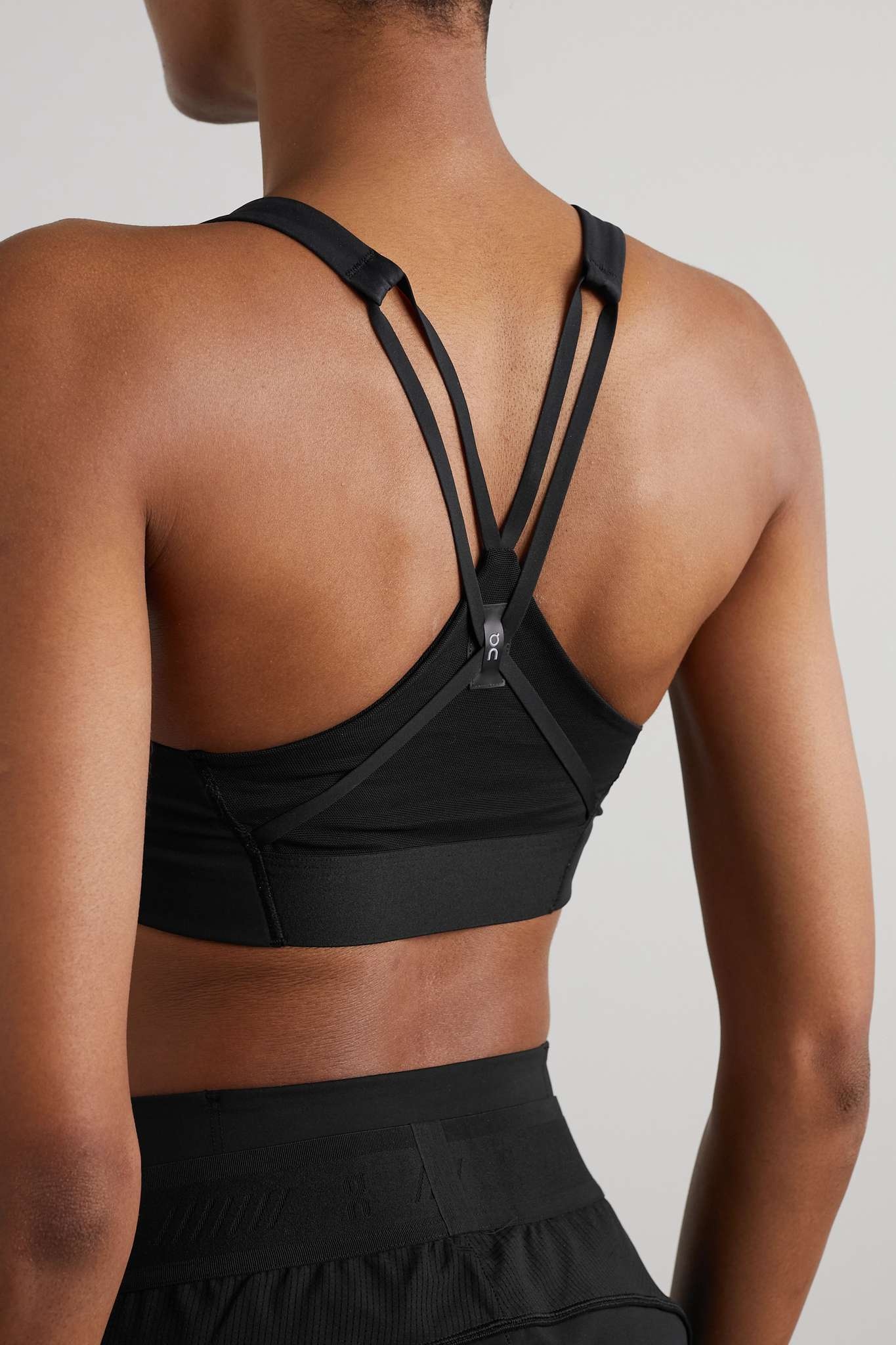Active stretch recycled-jersey sports bra - 3