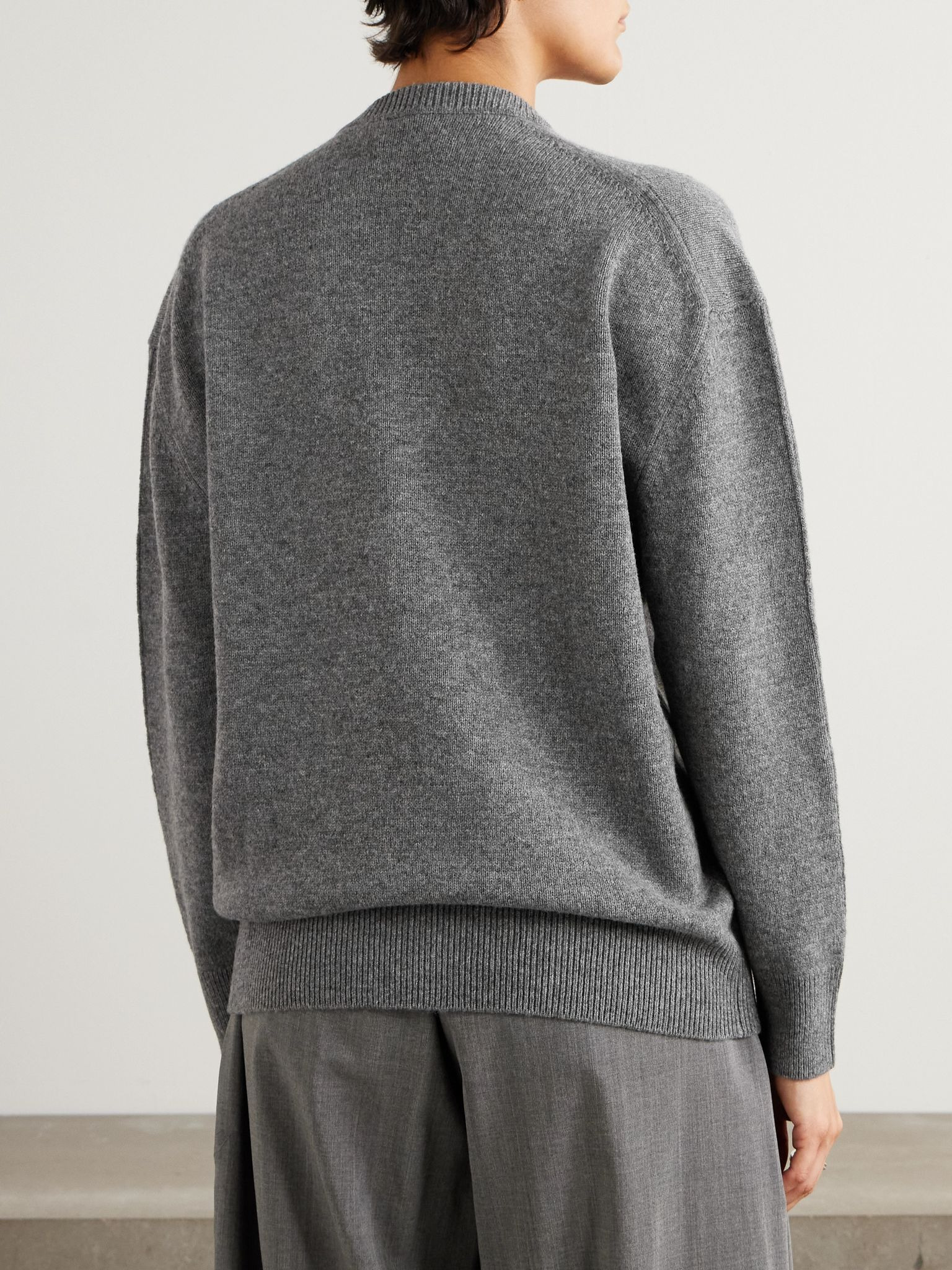 Wool and cashmere-blend sweater Gray - 4