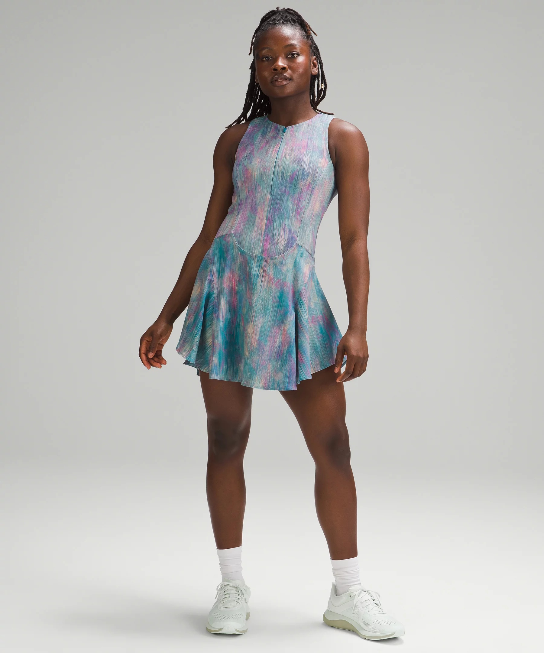 Everlux Short-Lined Tennis Tank Top Dress 6" - 1