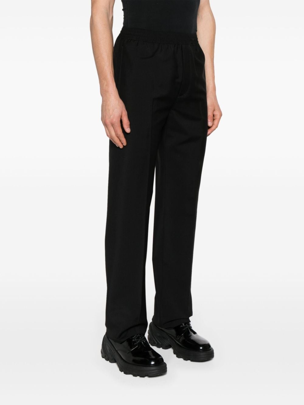 mid-rise tapered trousers - 3