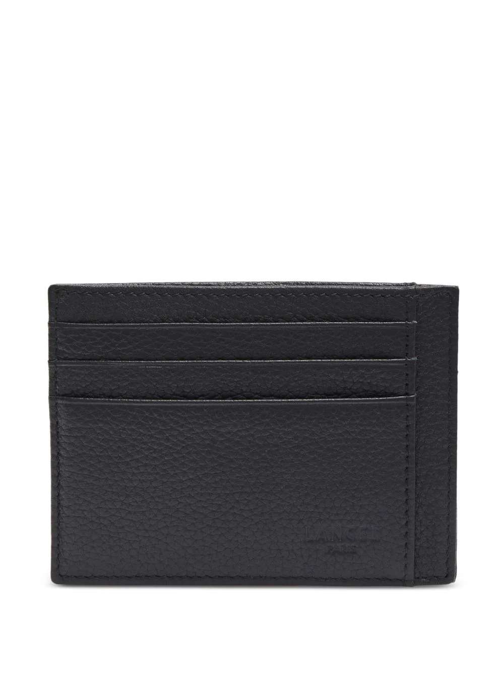 Leon grained leather cardholder - 1