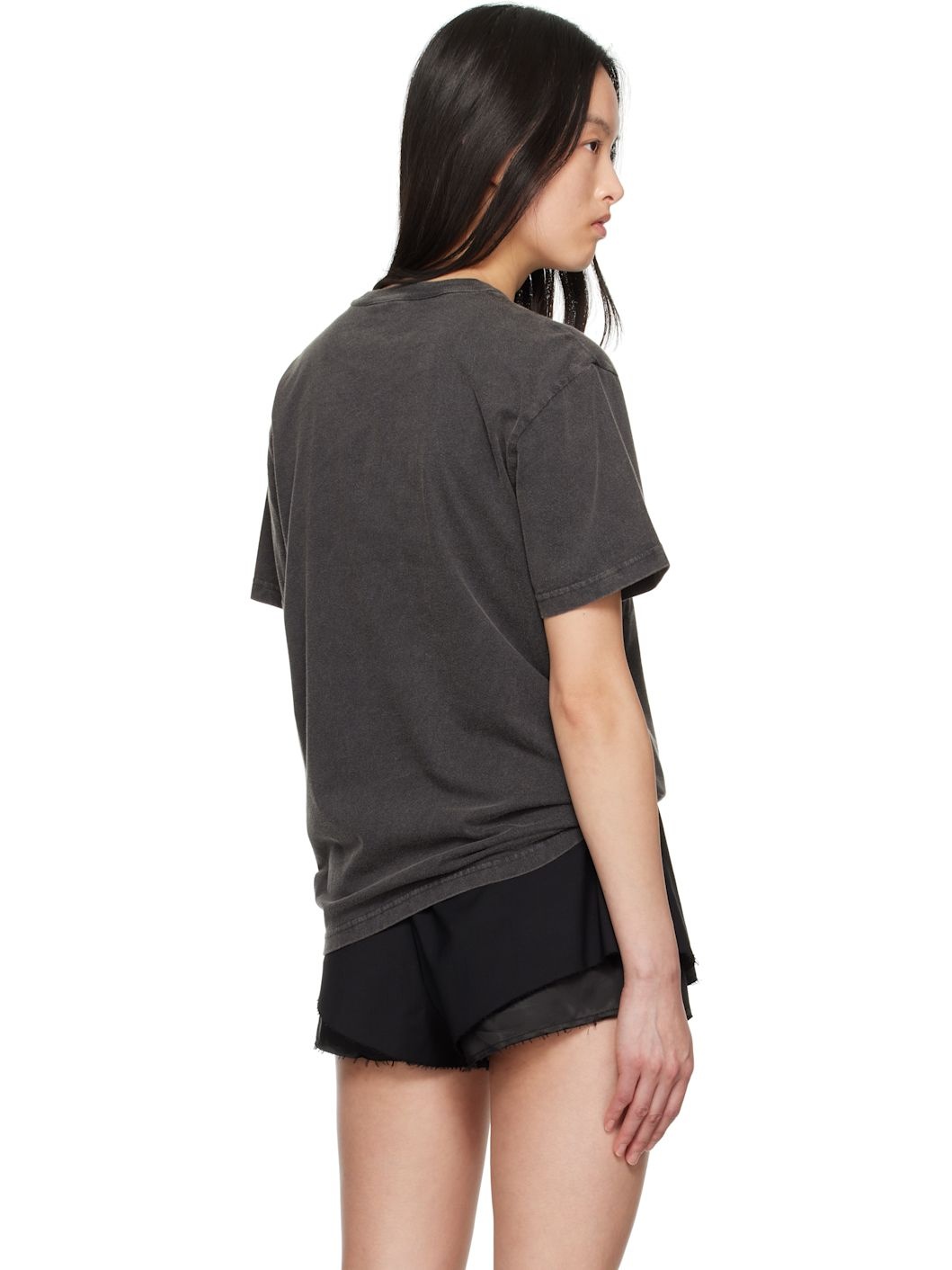 Black Distressed Logo T-shirt - 3