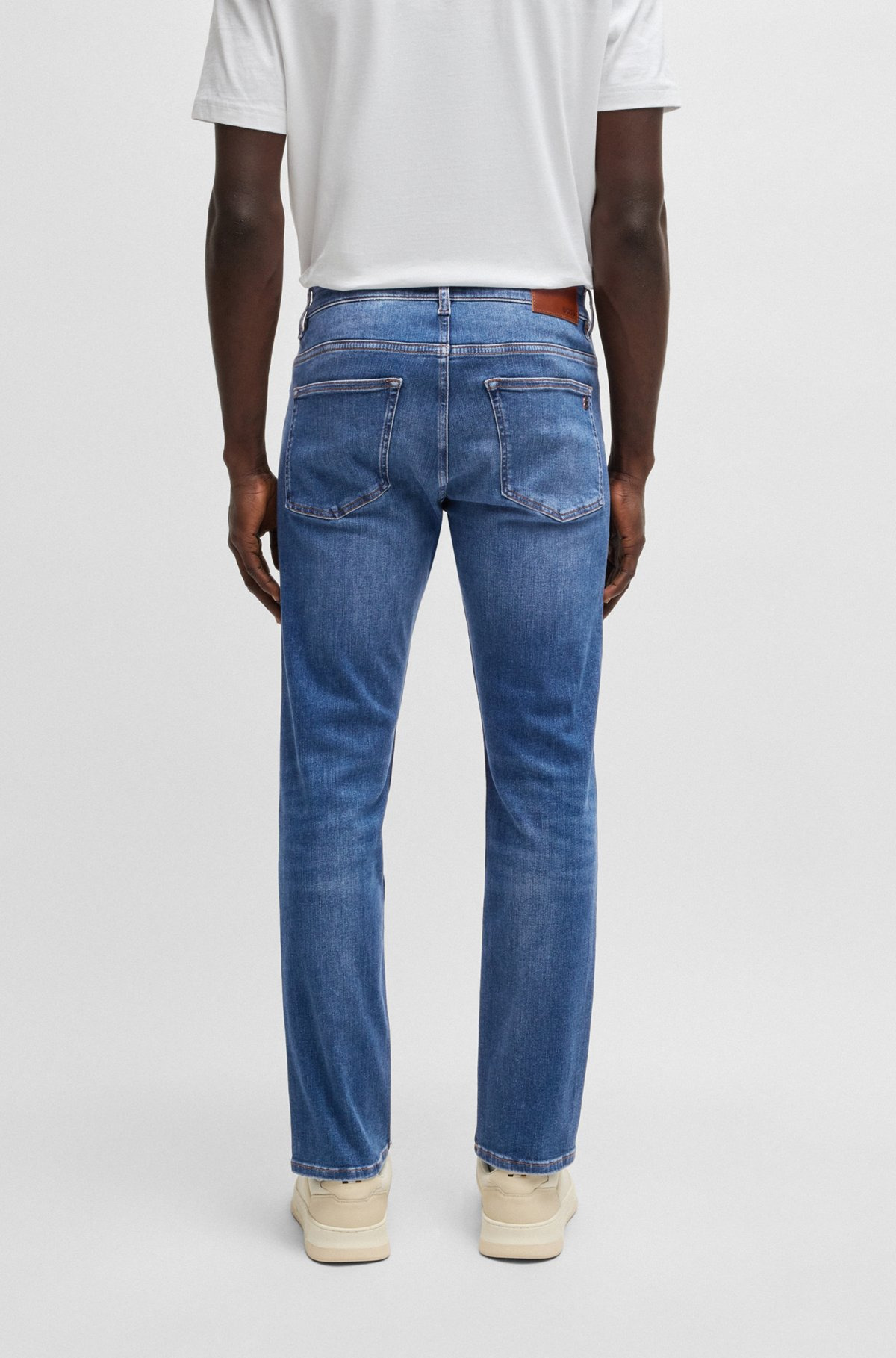 DELAWARE SLIM-FIT JEANS IN BLUE SOFT-MOTION DENIM - 4