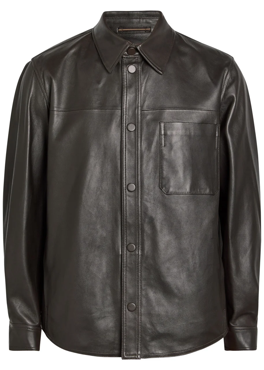 Slowear Leather Overshirt Jacket - 1