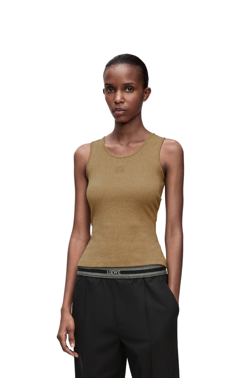 Loewe Anagram tank top in cotton - S359Y23X54-8029 | REVERSIBLE display picture 3