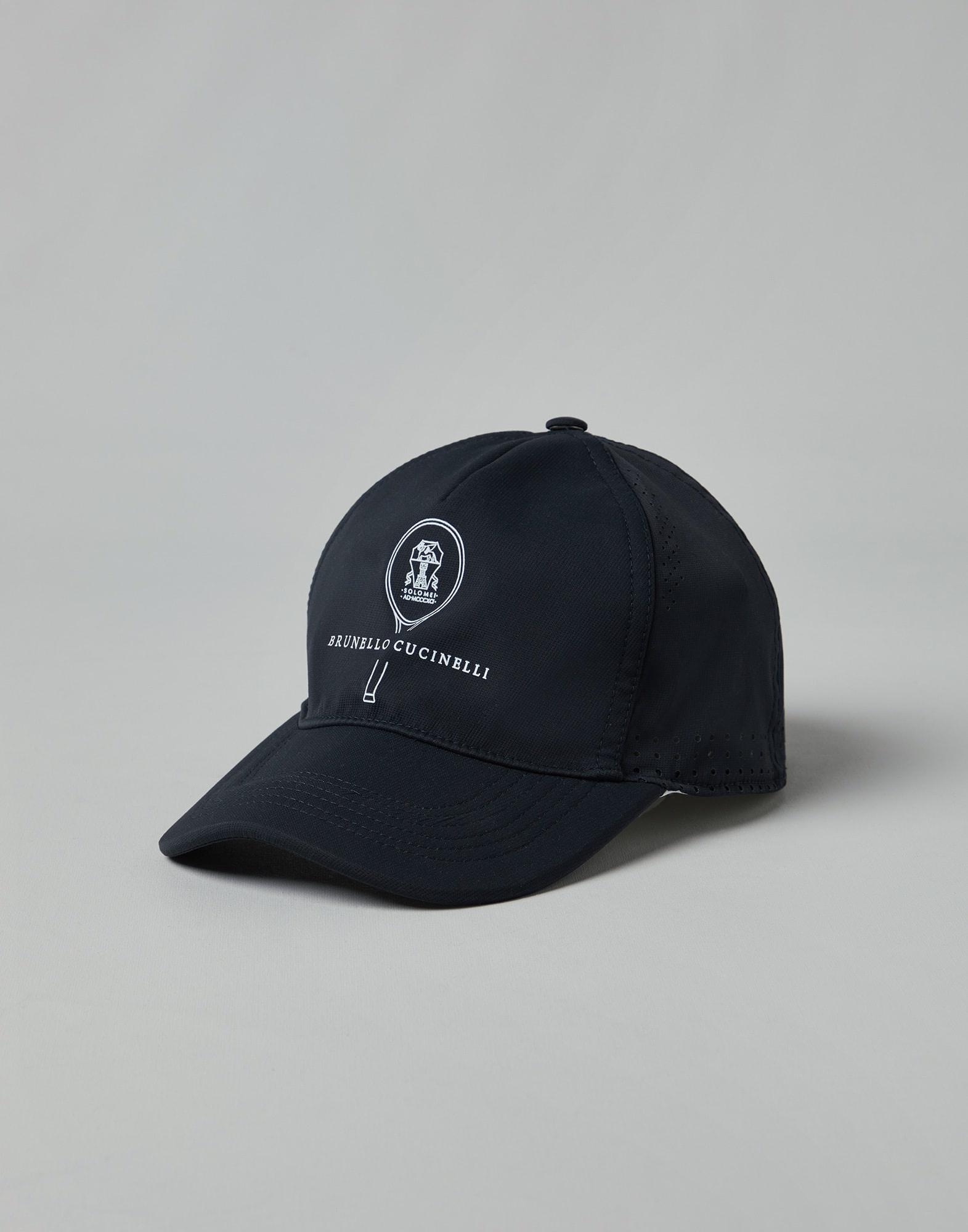 Brunello Cucinelli Lightweight techno fabric cap with tennis