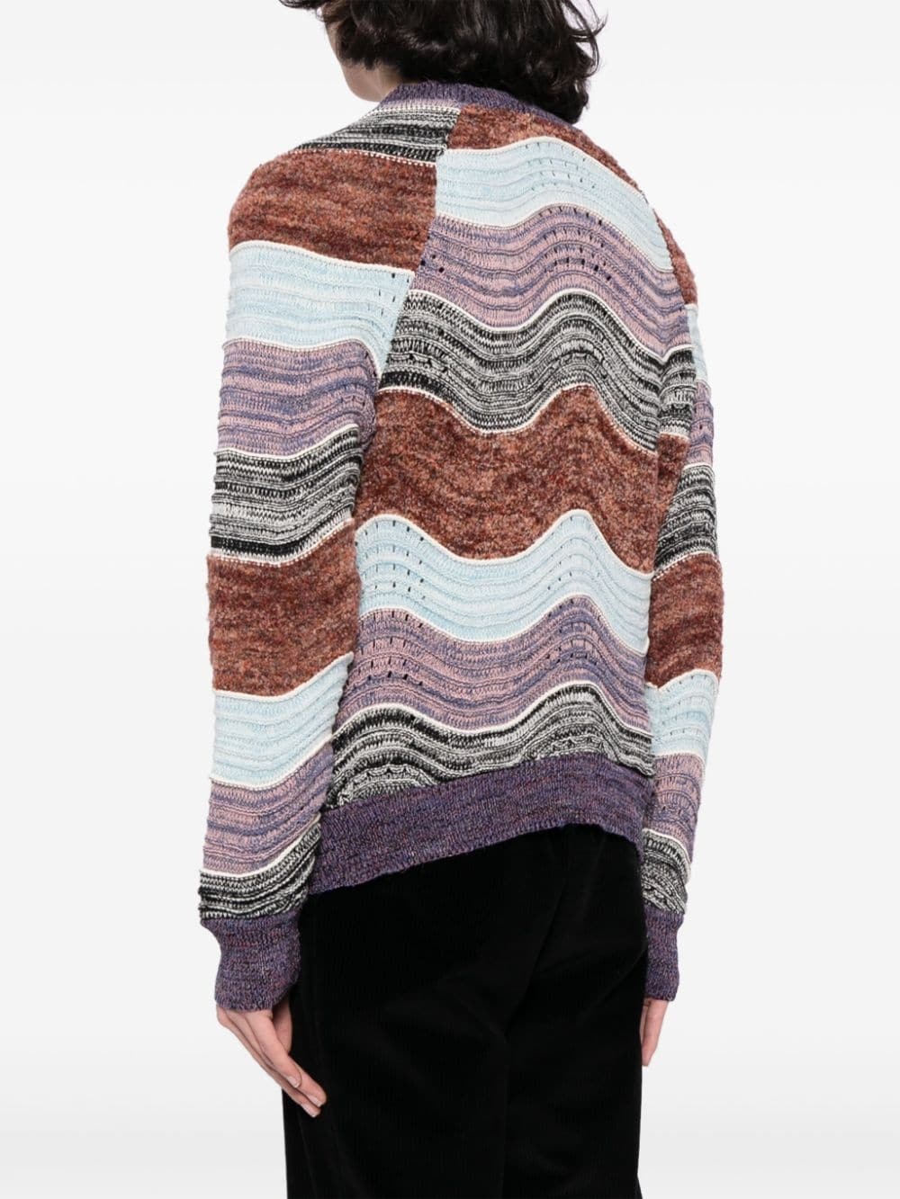 peacock-knit jumper - 5