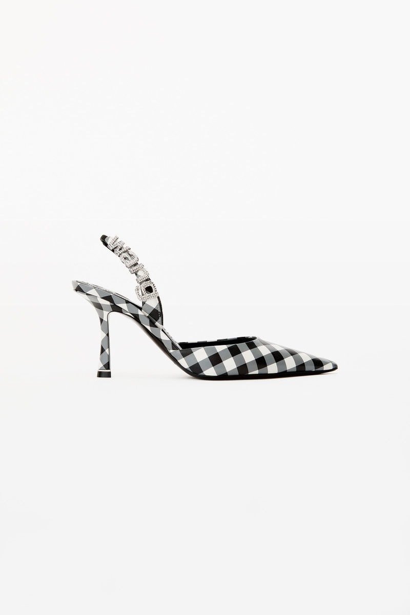 GRACE PUMP IN GINGHAM LEATHER 1