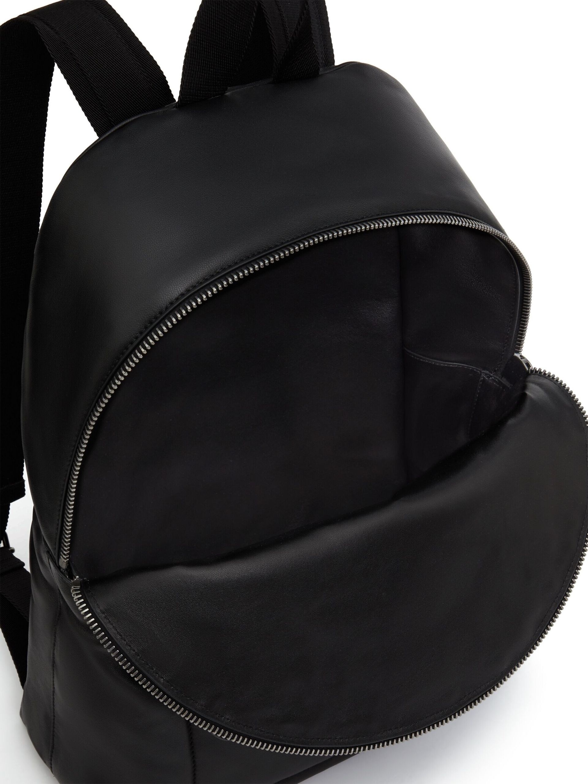 Black VLogo Nappa Leather Backpack - 7