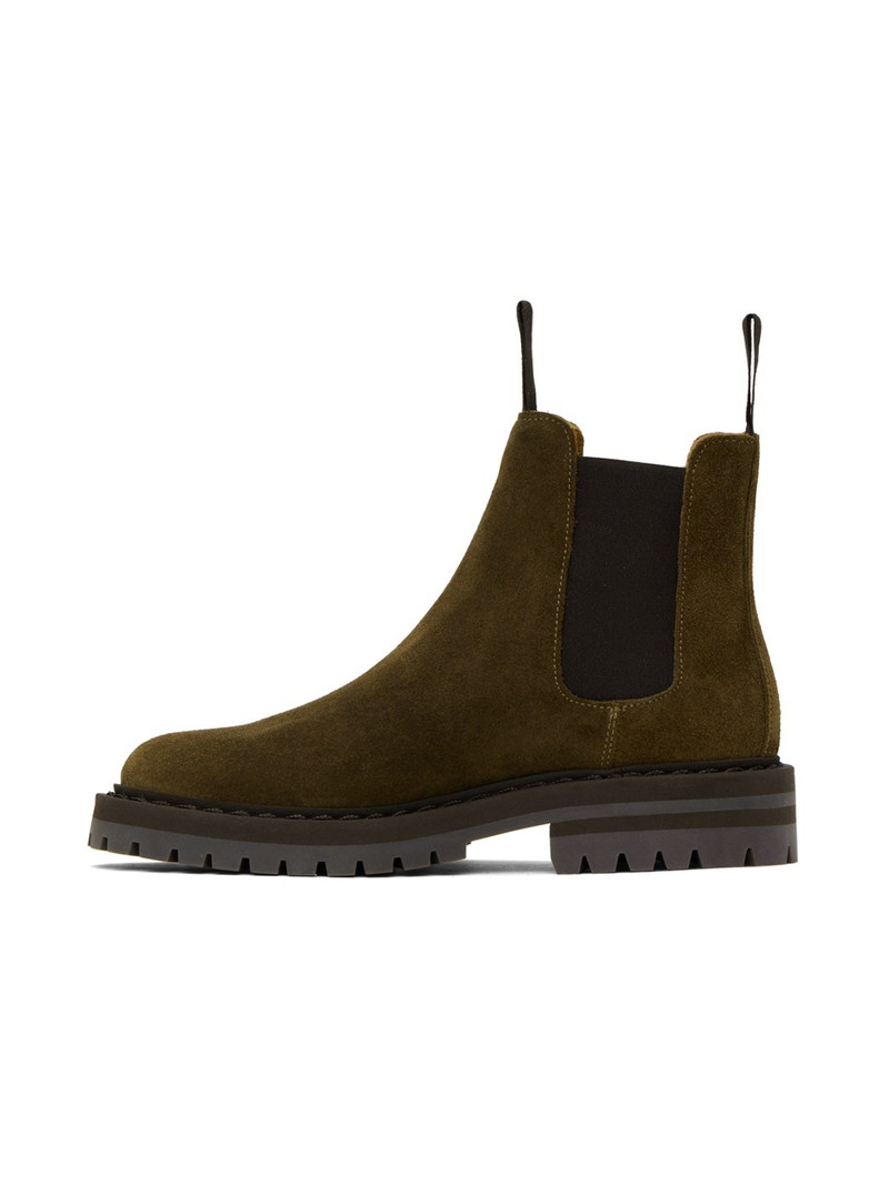 Taupe Stamped Chelsea Boots 3