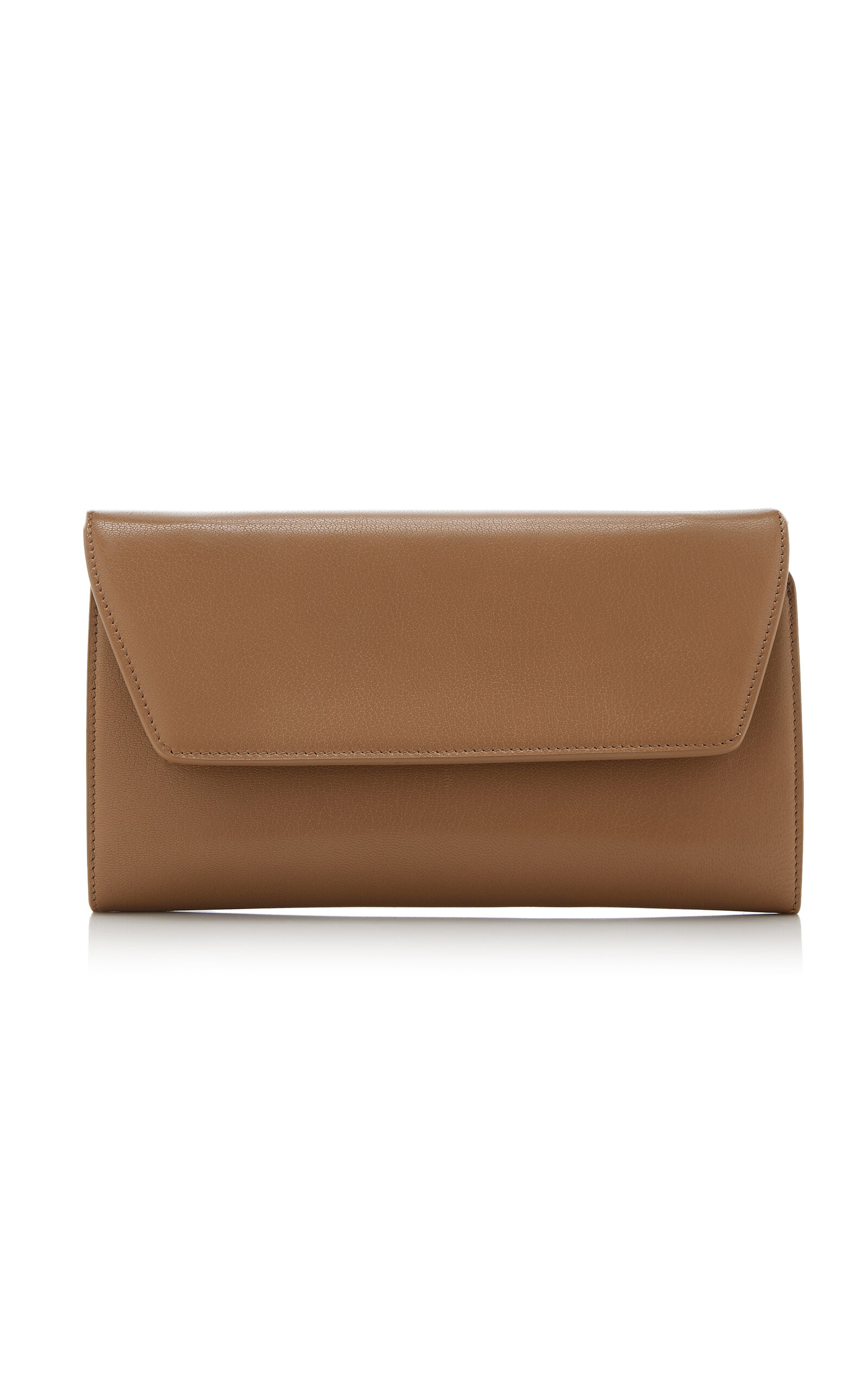 Leather Evening Clutch neutral - 1