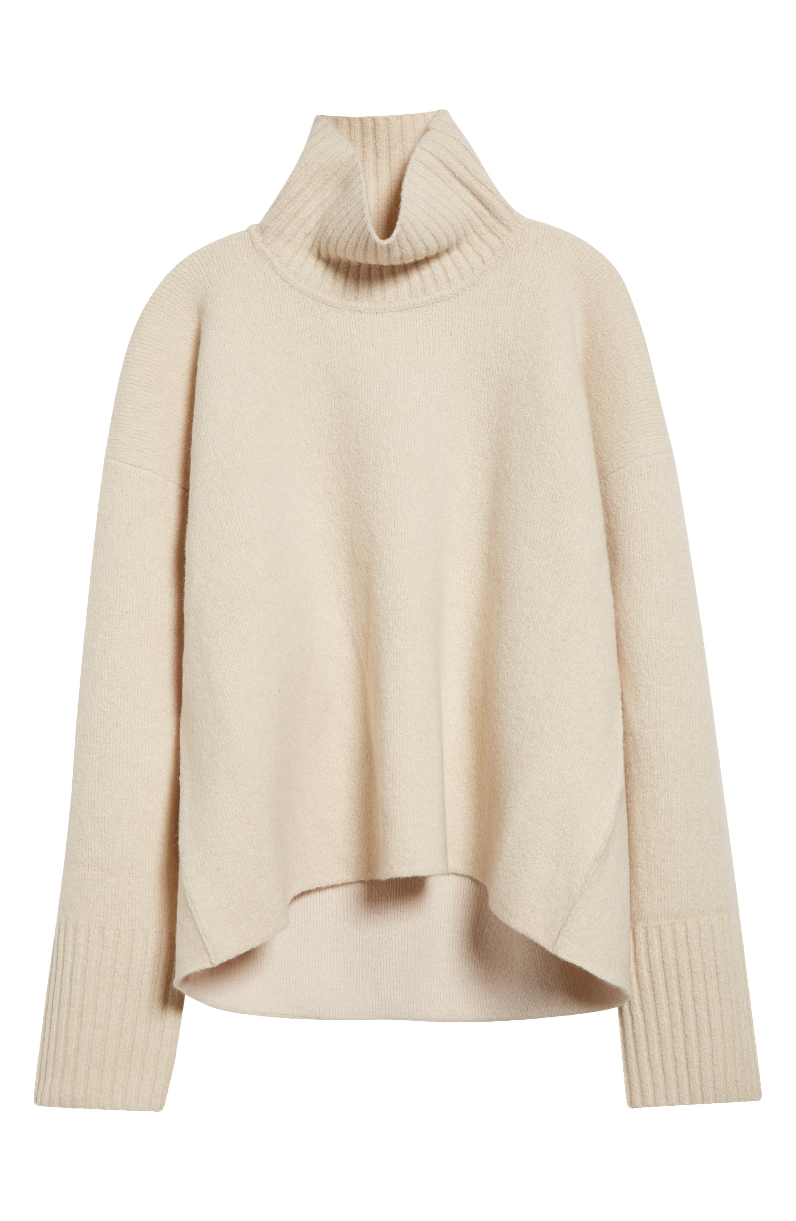 Proenza Schouler Sandra Cashmere & Wool Blend Turtleneck Sweater in Ecru at Nordstrom - 6