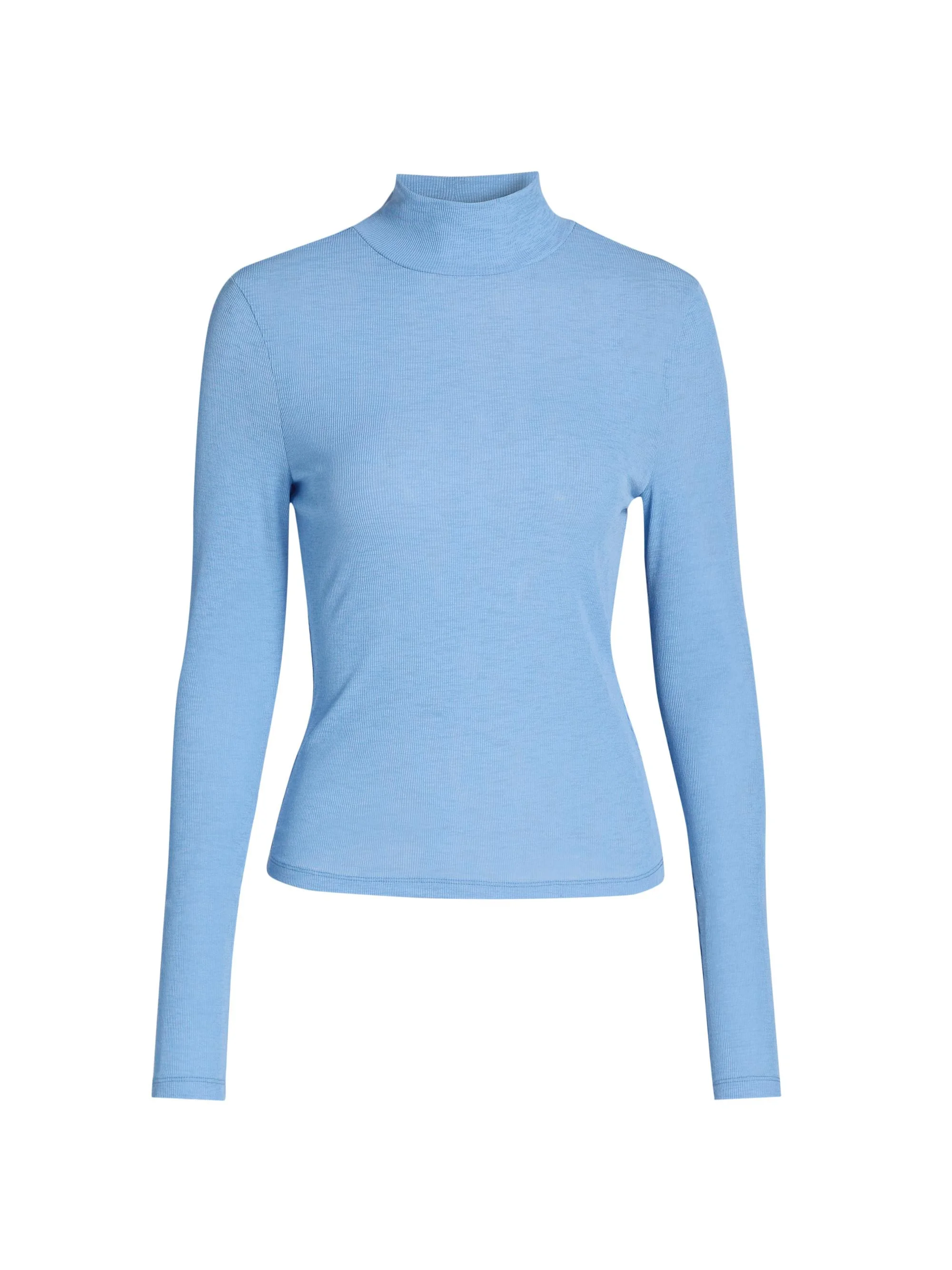 Women's Wyeth Rib-Knit Turtleneck Top - Blue Jasper - 1
