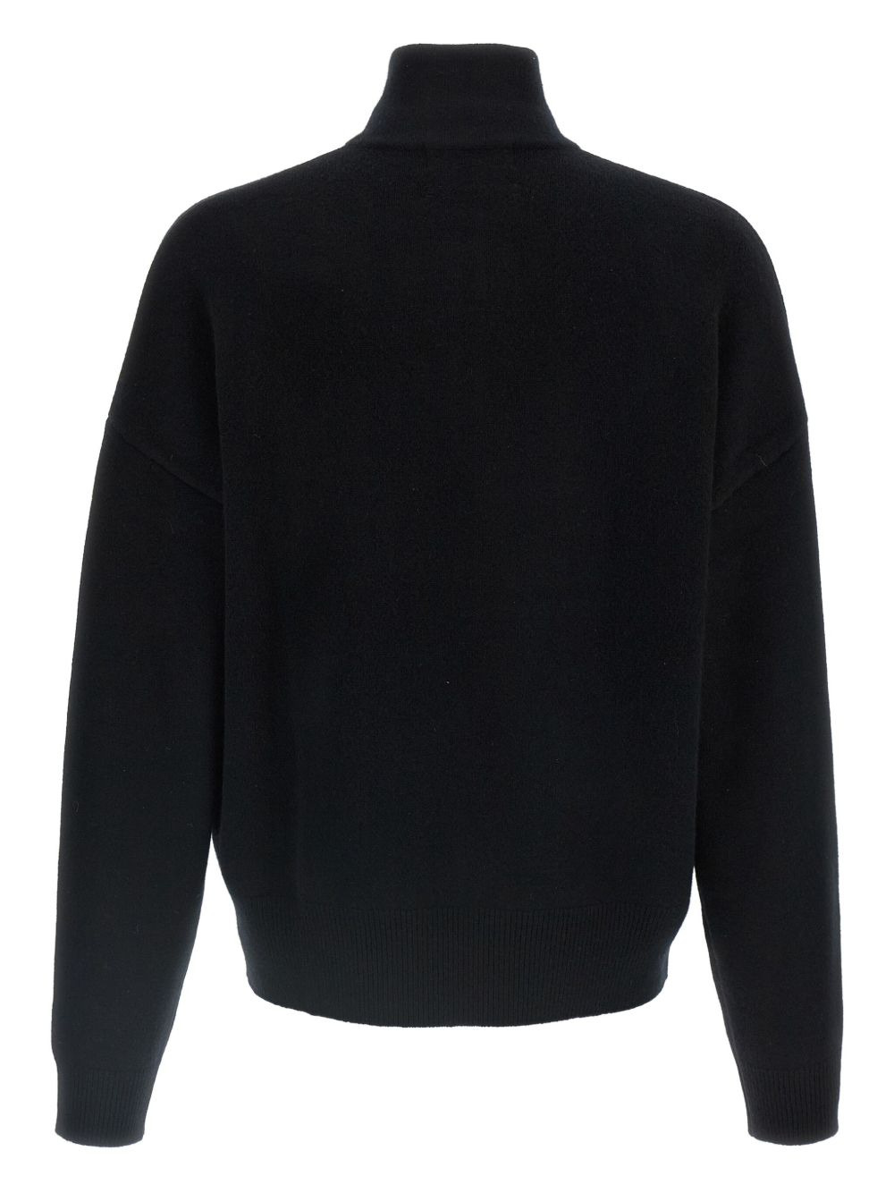 half-zip cuffed-sleeves sweater - 2