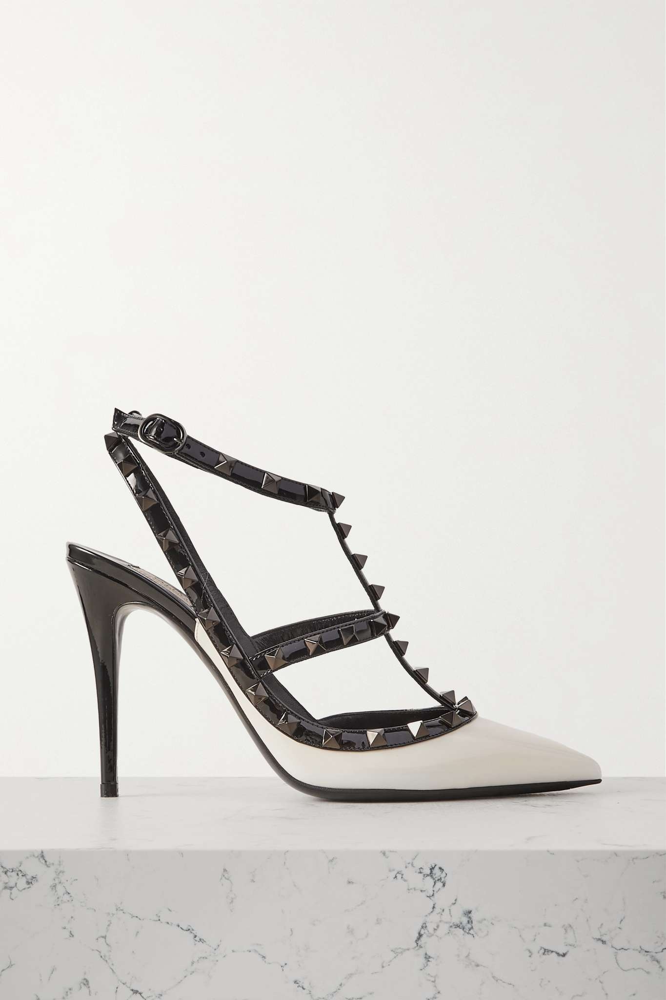 Rockstud 100 two-tone patent-leather pumps - 1