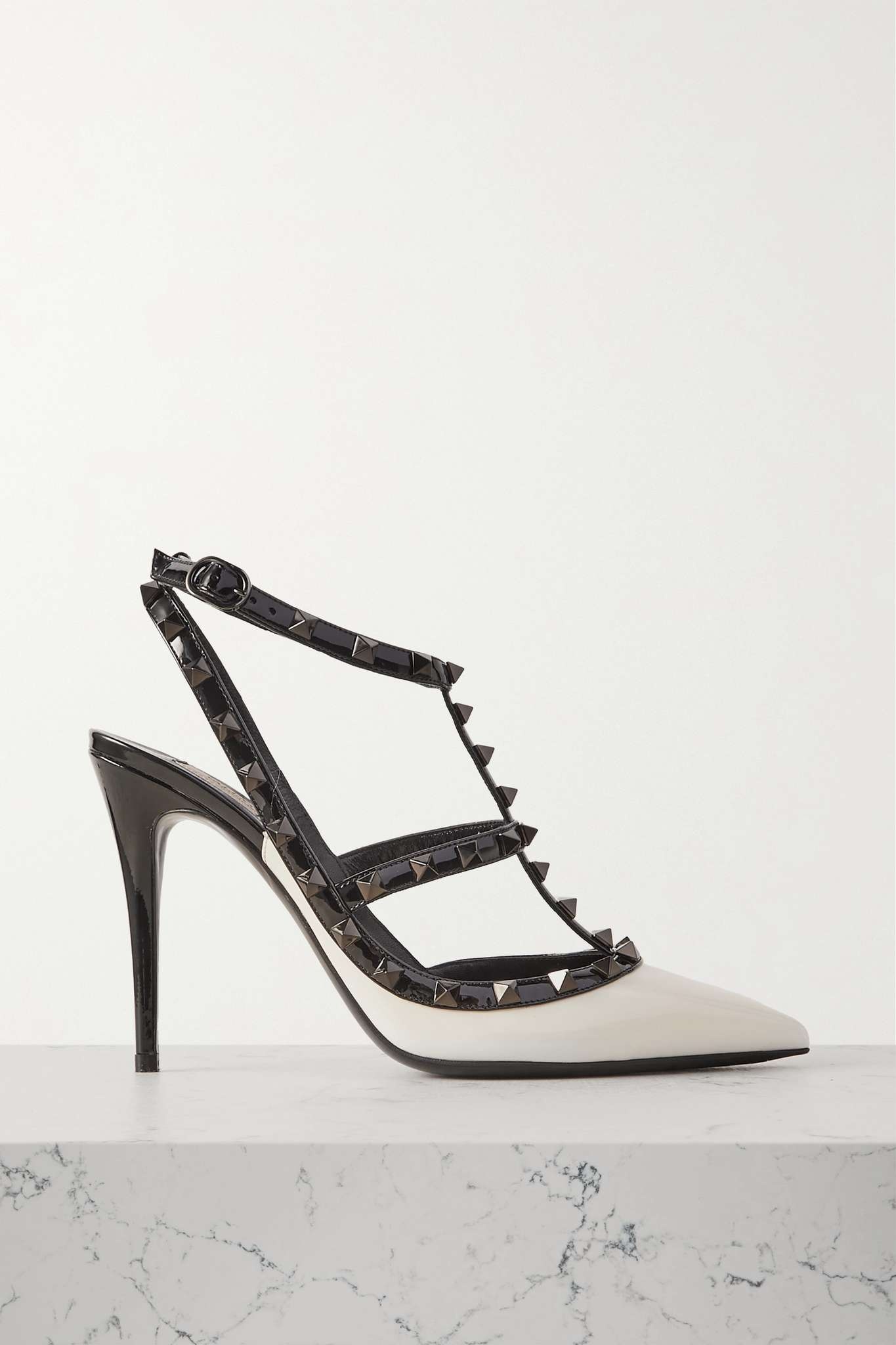 65mm Rockstud Mesh Heels