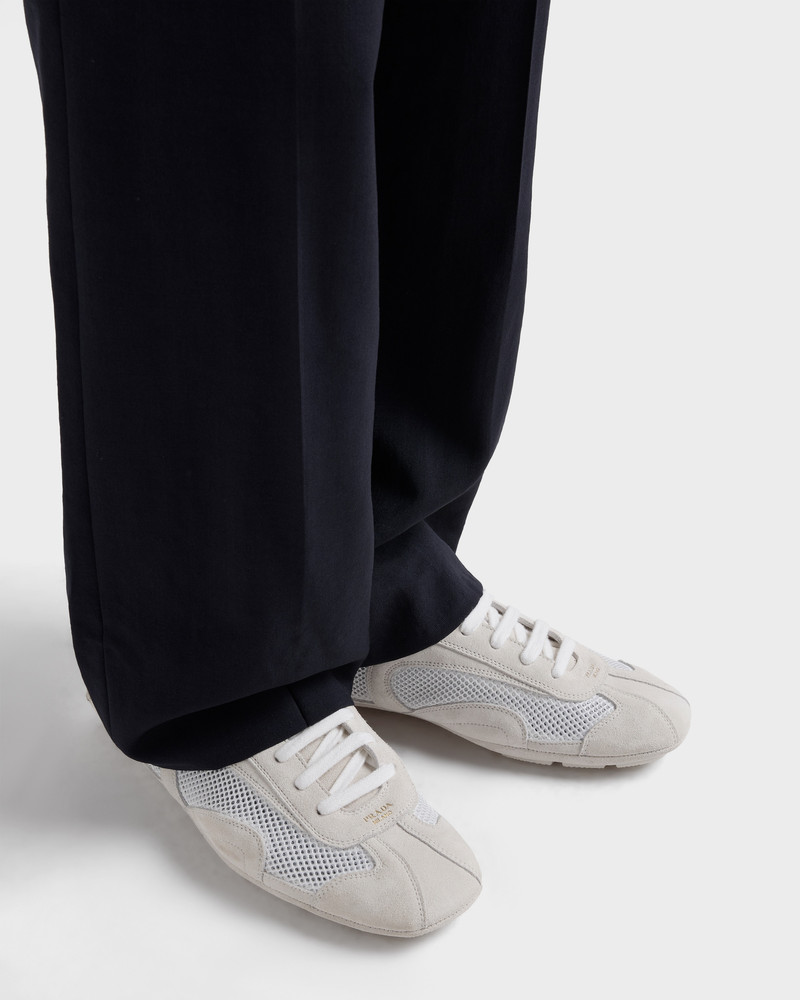 Prada Montecarlo Re-Edition 2005 suede and mesh sneakers outlook