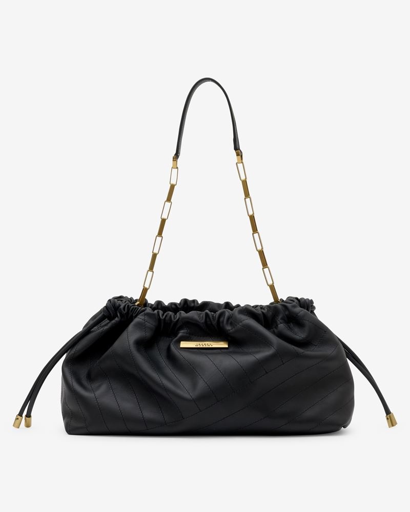 SLOUCHY MERINE LEATHER SHOULDER BAG - 5