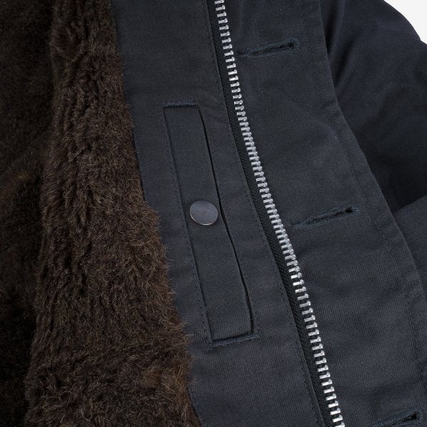 IHM-37-BLK Oiled Whipcord N1 Deck Jacket Black - 3