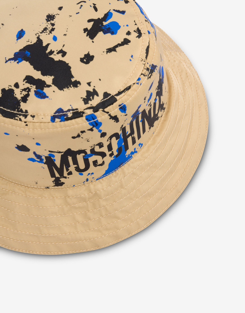 PAINTED EFFECT NYLON BUCKET HAT 3