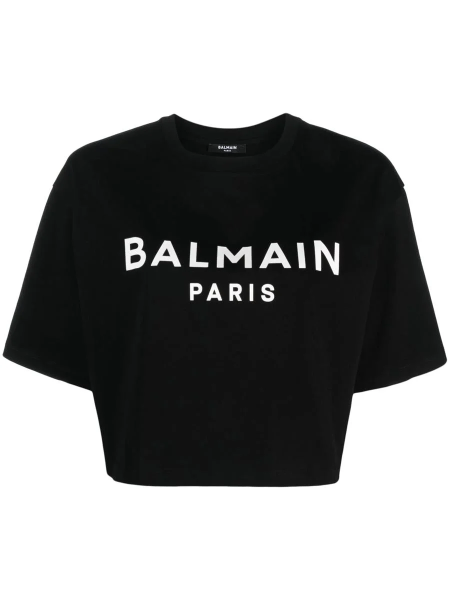 Balmain Cropped T-Shirt Clothing - 1