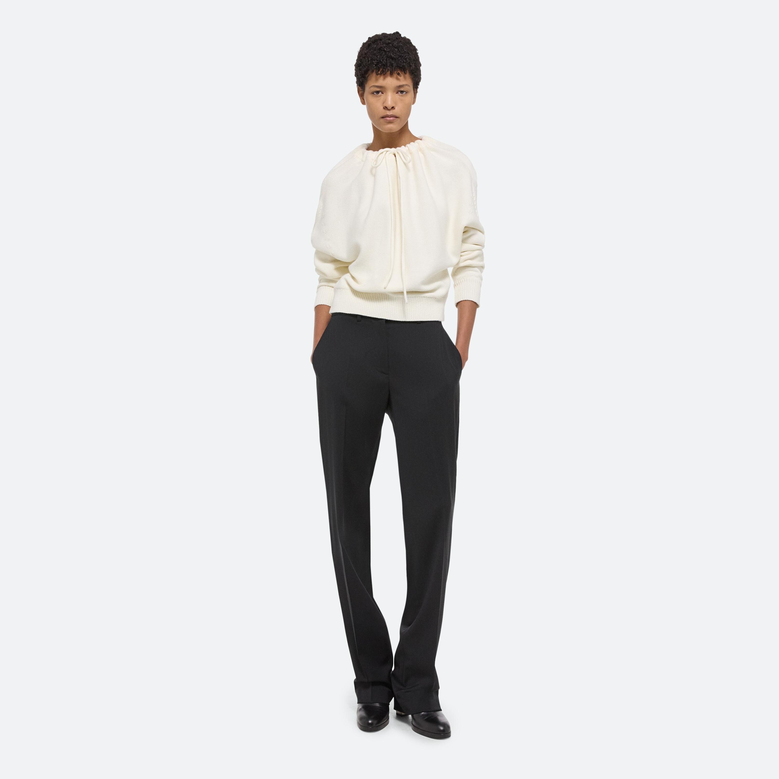 RUCHED DOLMAN SLEEVE SWEATER - 8