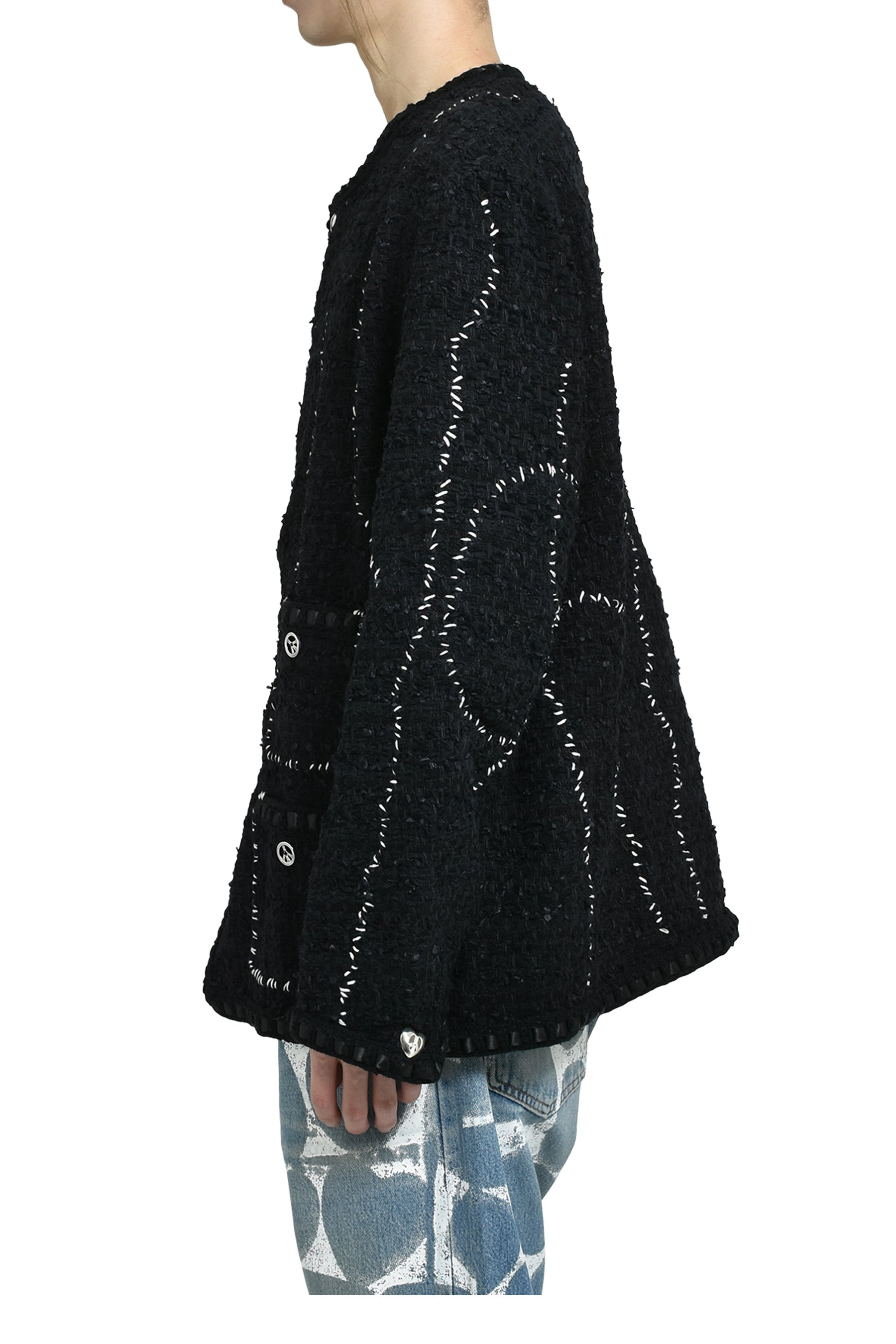 TWEED HOBO JACKET / BLK - 3