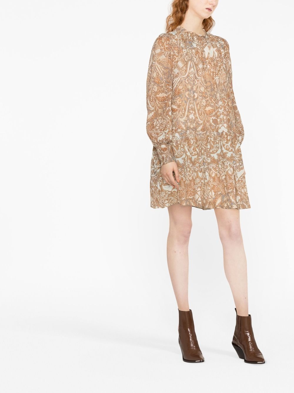 floral-print minidress - 2