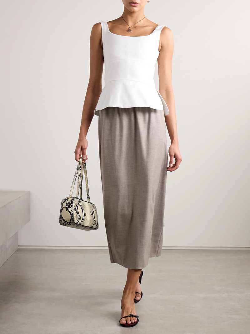 LIBEROWE Cotton-poplin Peplum Top outlook