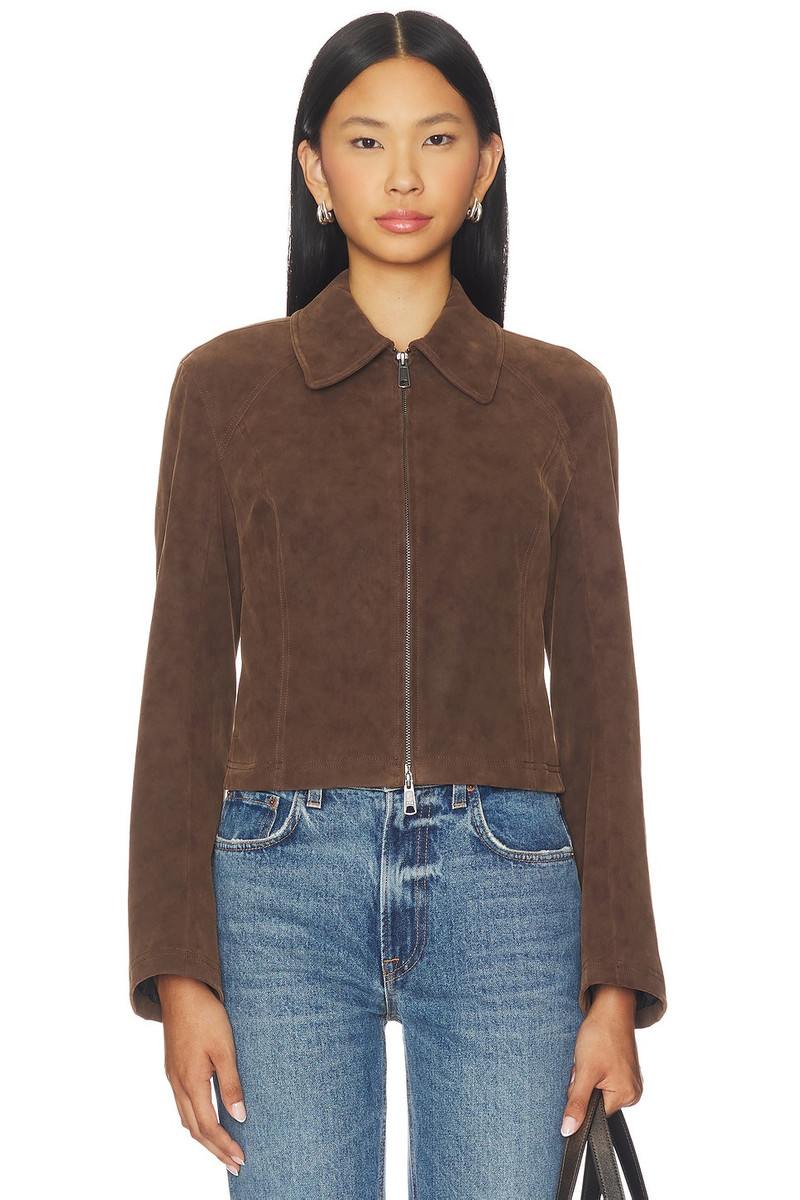 x We The Free River Faux Suede Jacket In Double Espresso 2