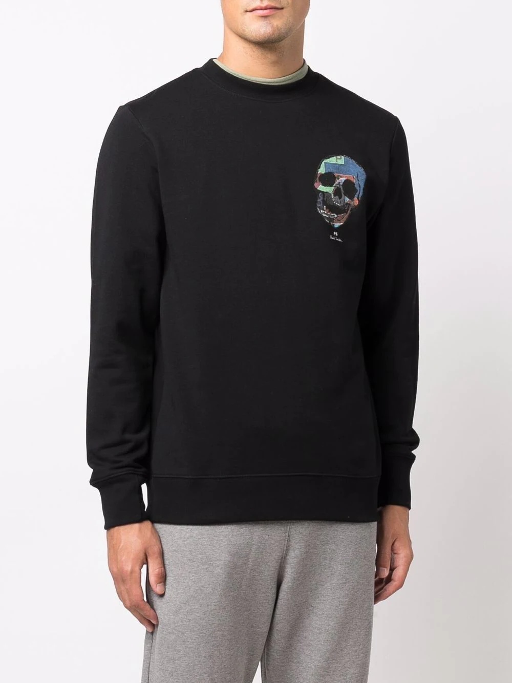 organic cotton skull sweatshirt - 3