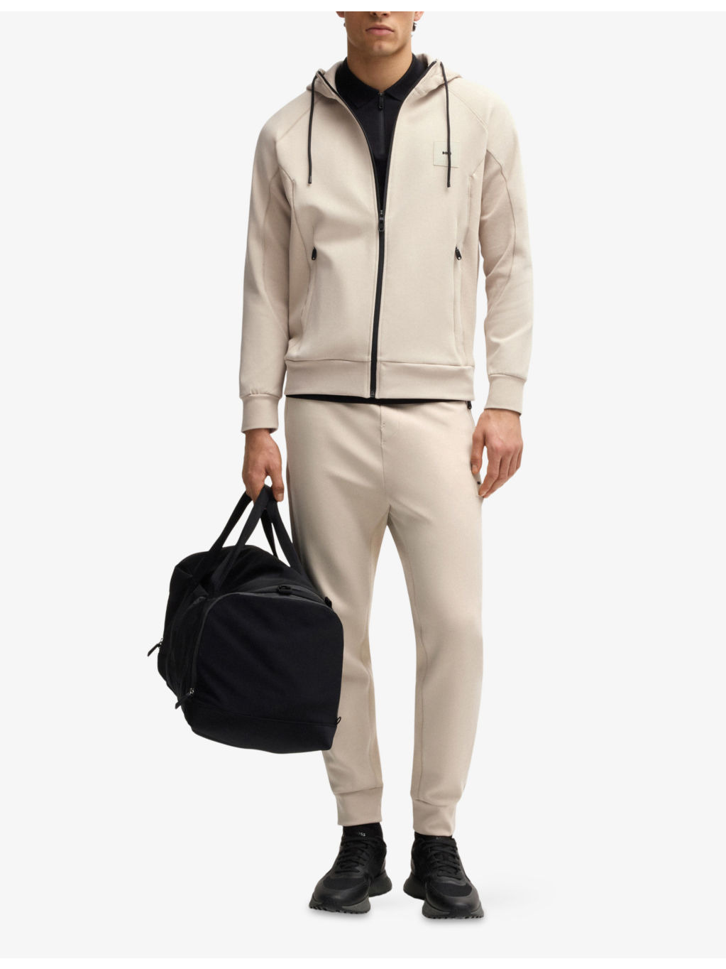 Logo-Patch Zip-Up Cotton-Blend Hoody - 2