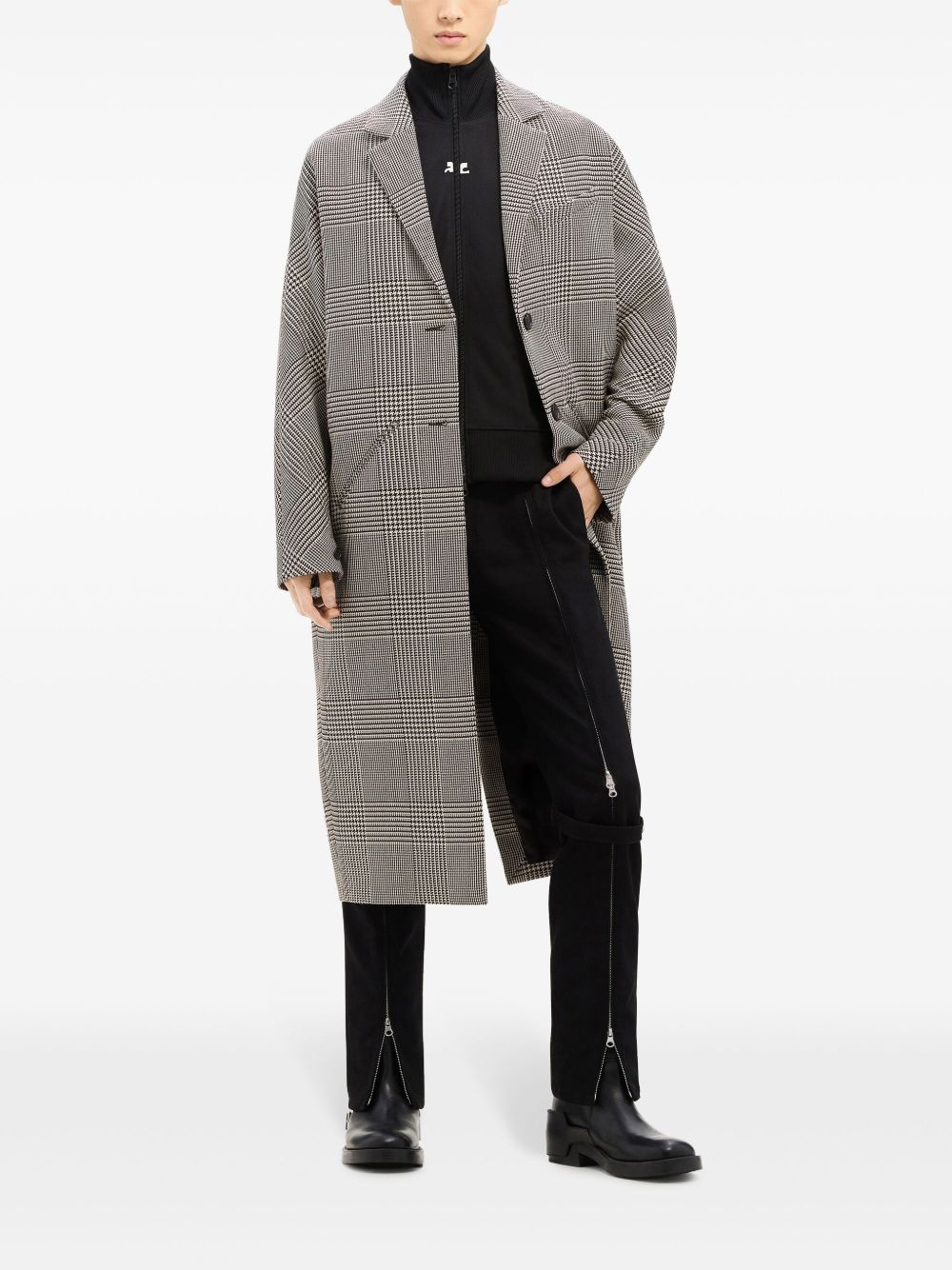 Cocoon checked coat - 2