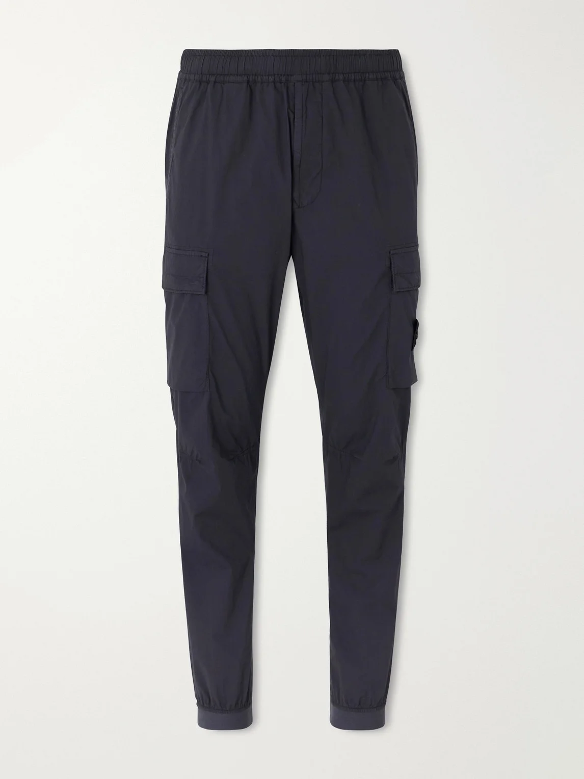 Tapered Cotton-Blend Trousers - 1