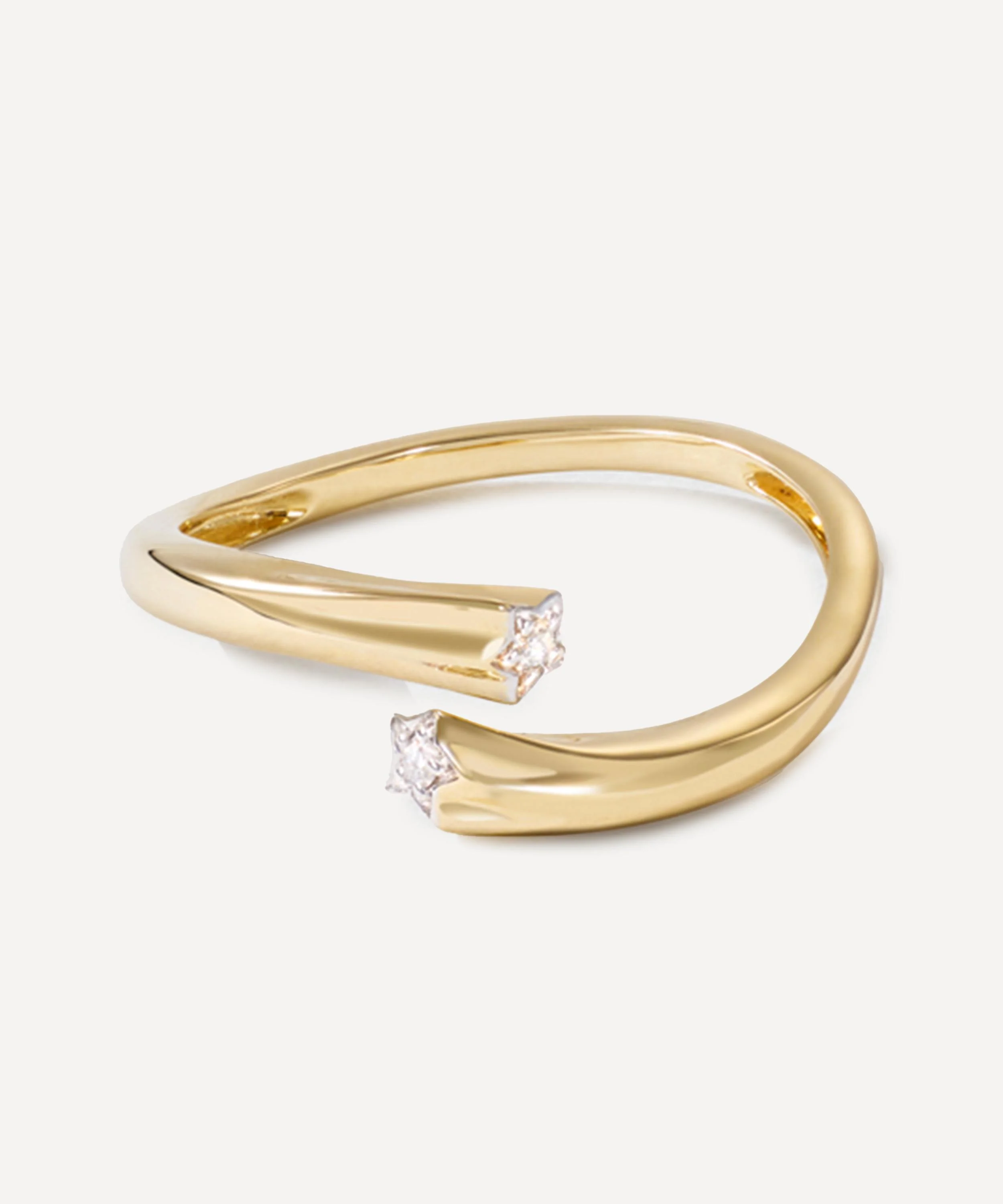 14ct Gold Diamond Shooting Star Ring - 1