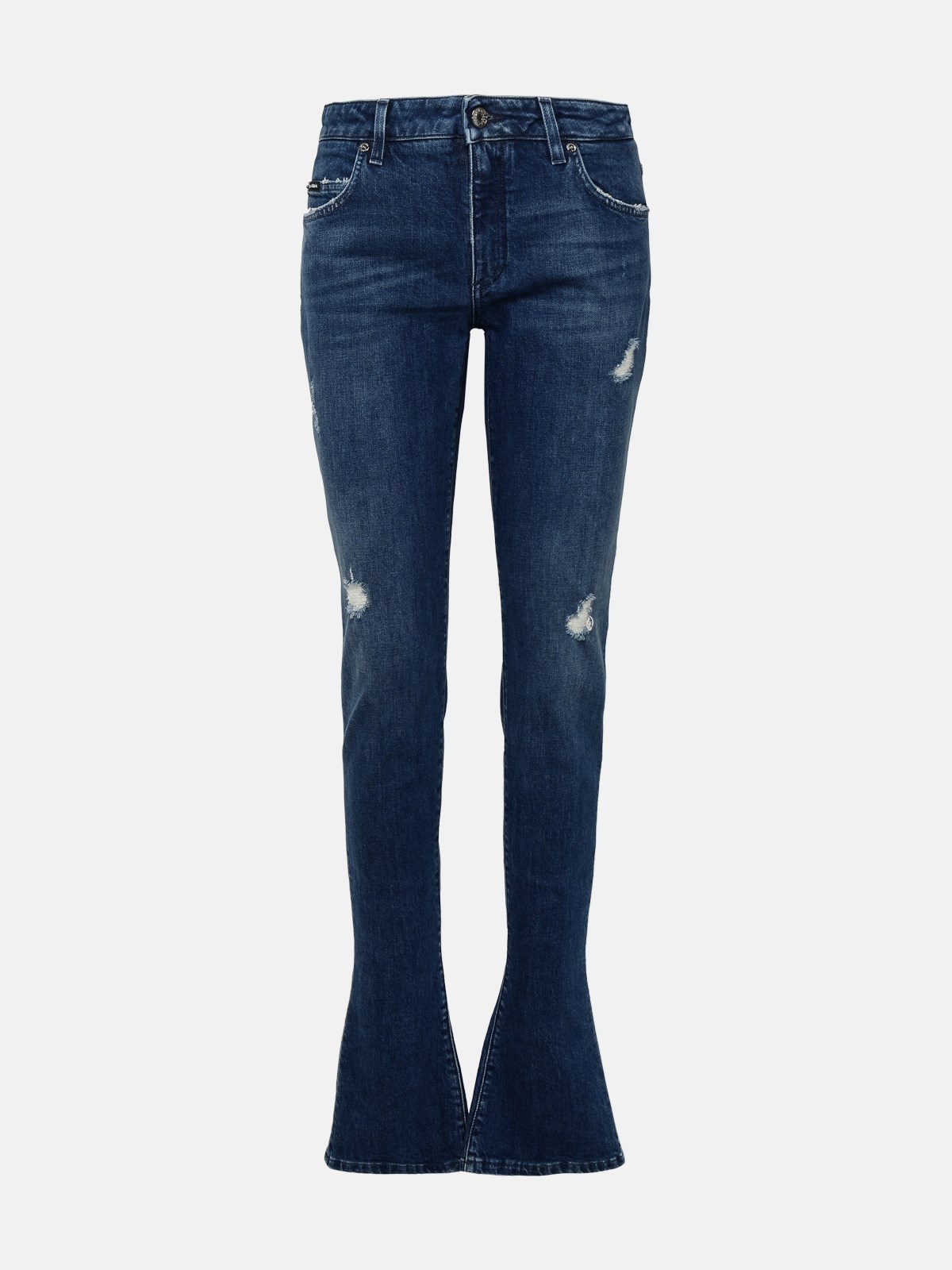 Blue cotton jeans - 1