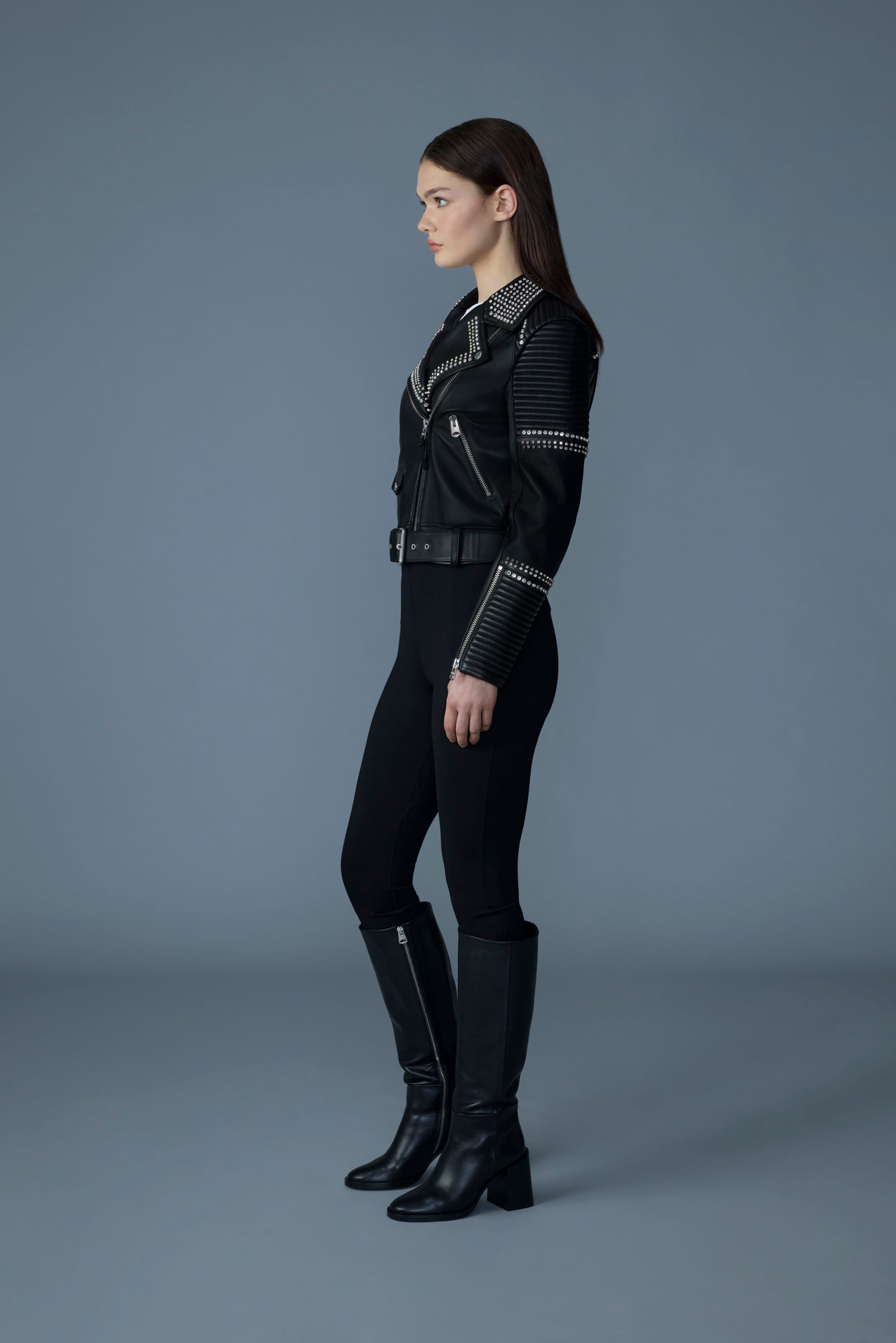 MASINA-ST Studded Leather Jacket - 3