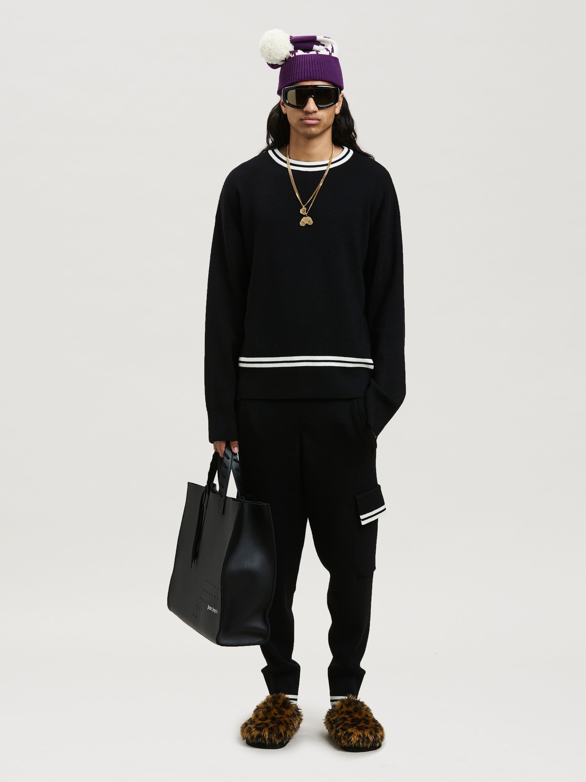 TRACK MINI BAND KNIT CARGO PANTS - 2