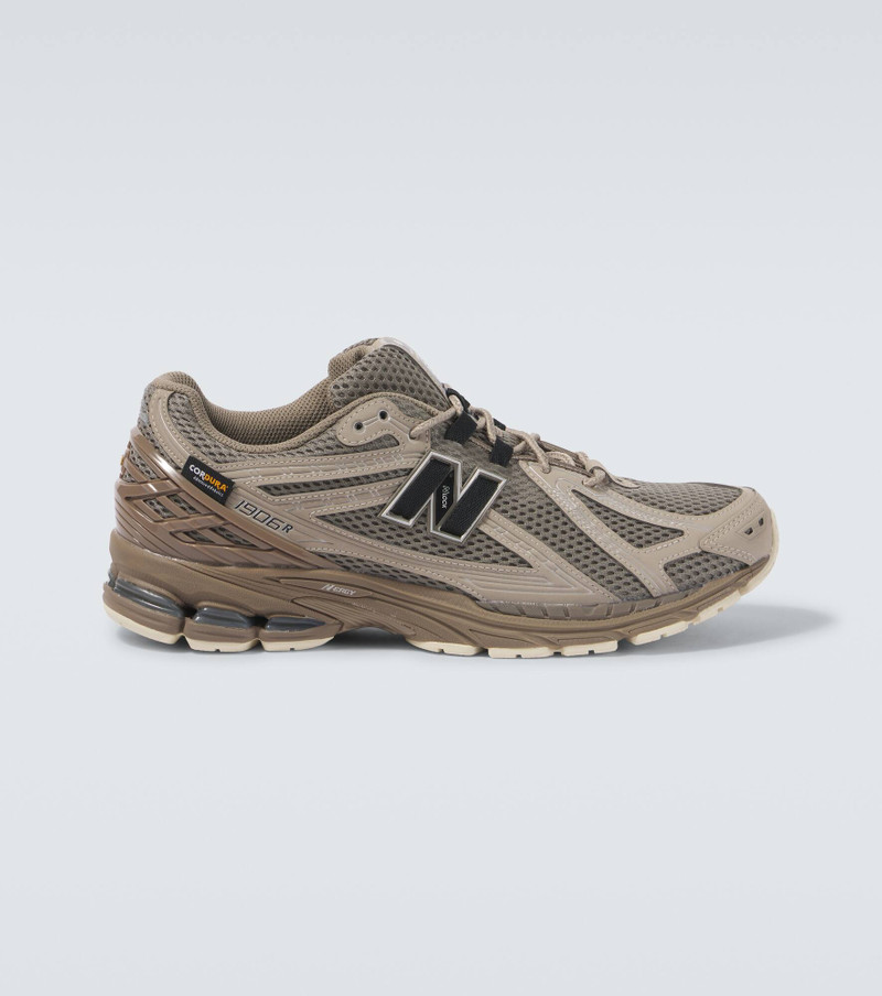 1906R leather-trimmed mesh sneakers - 1