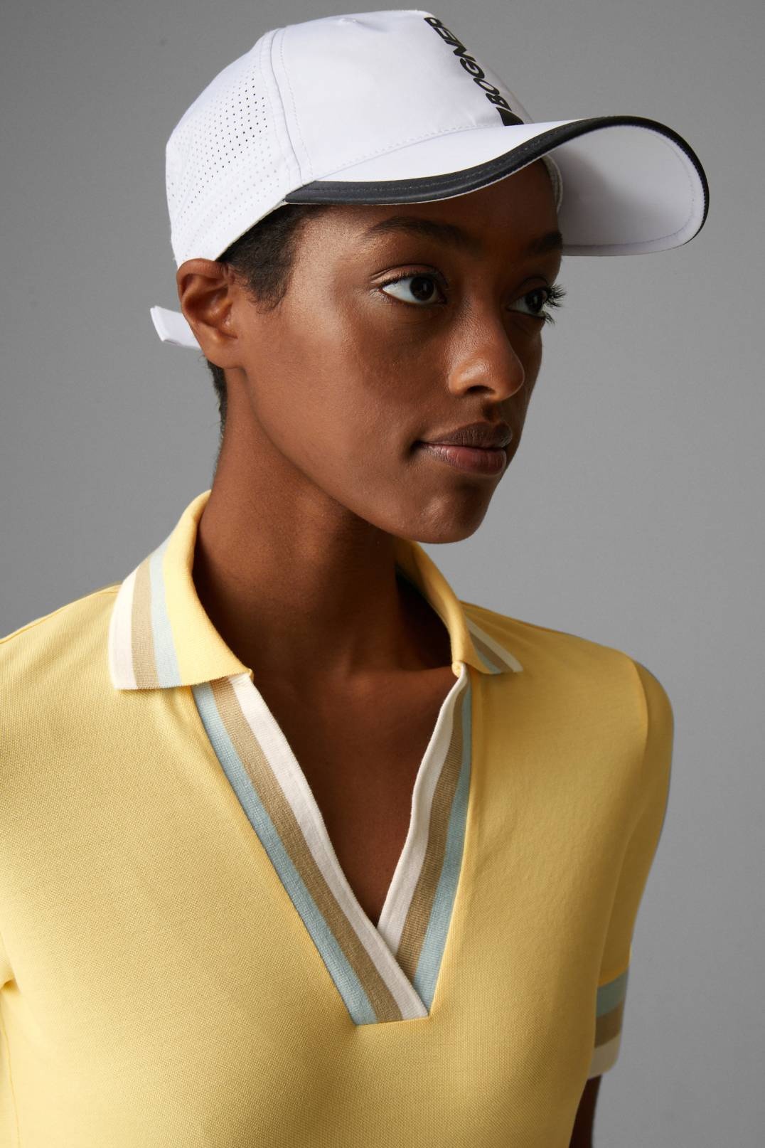 ELONIE FUNCTIONAL POLO SHIRT IN PASTEL YELLOW - 4