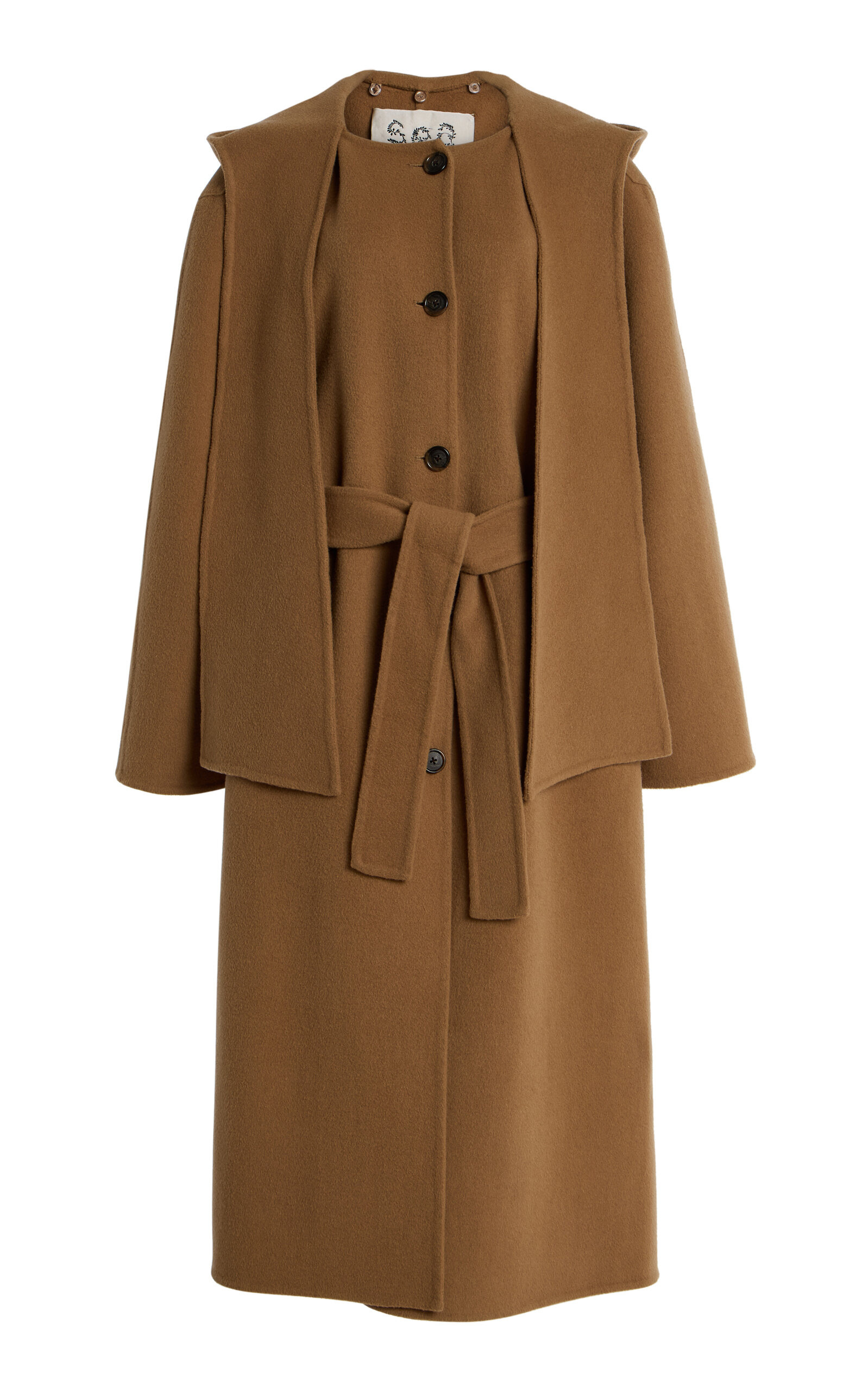Astra Double-Faced Wool Coat khaki - 5