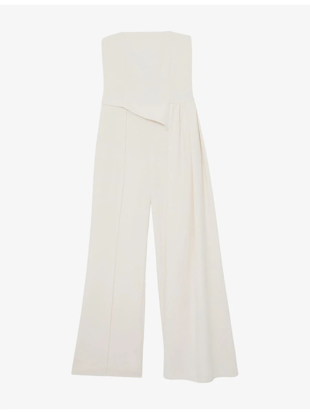 Leah Draped Wide-Leg Woven Jumpsuit - 1