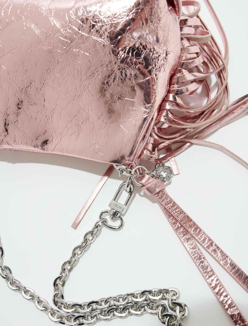 Metallic leather Miss M clutch bag 4