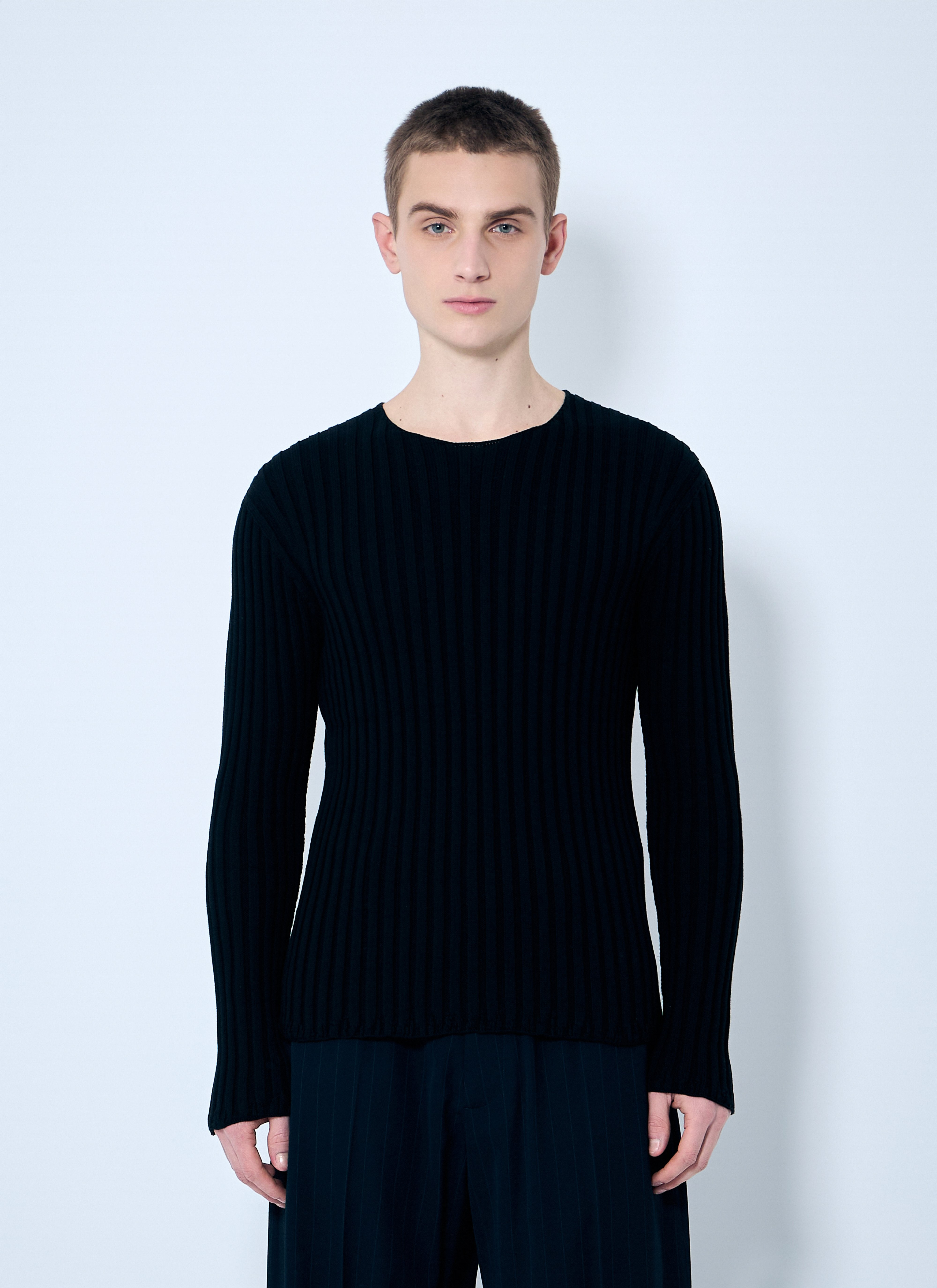 Acne Studios Men Rib Cotton Sweater - 1