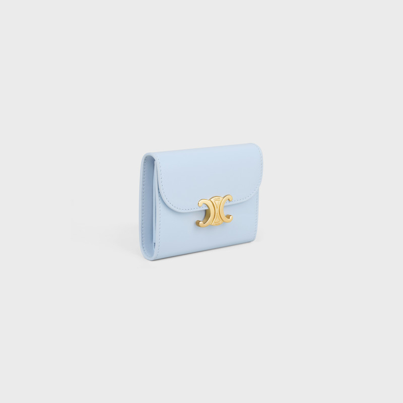 CELINE Small Flap Wallet TRIOMPHE IN Shiny calfskin outlook