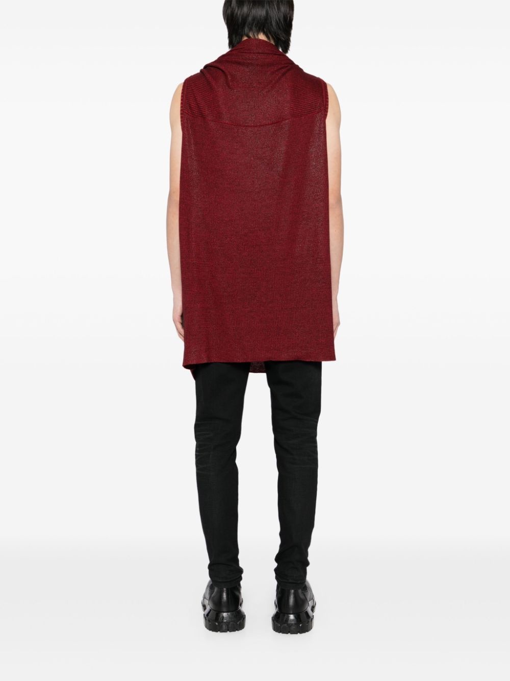 coated venus shawl jumper - 4