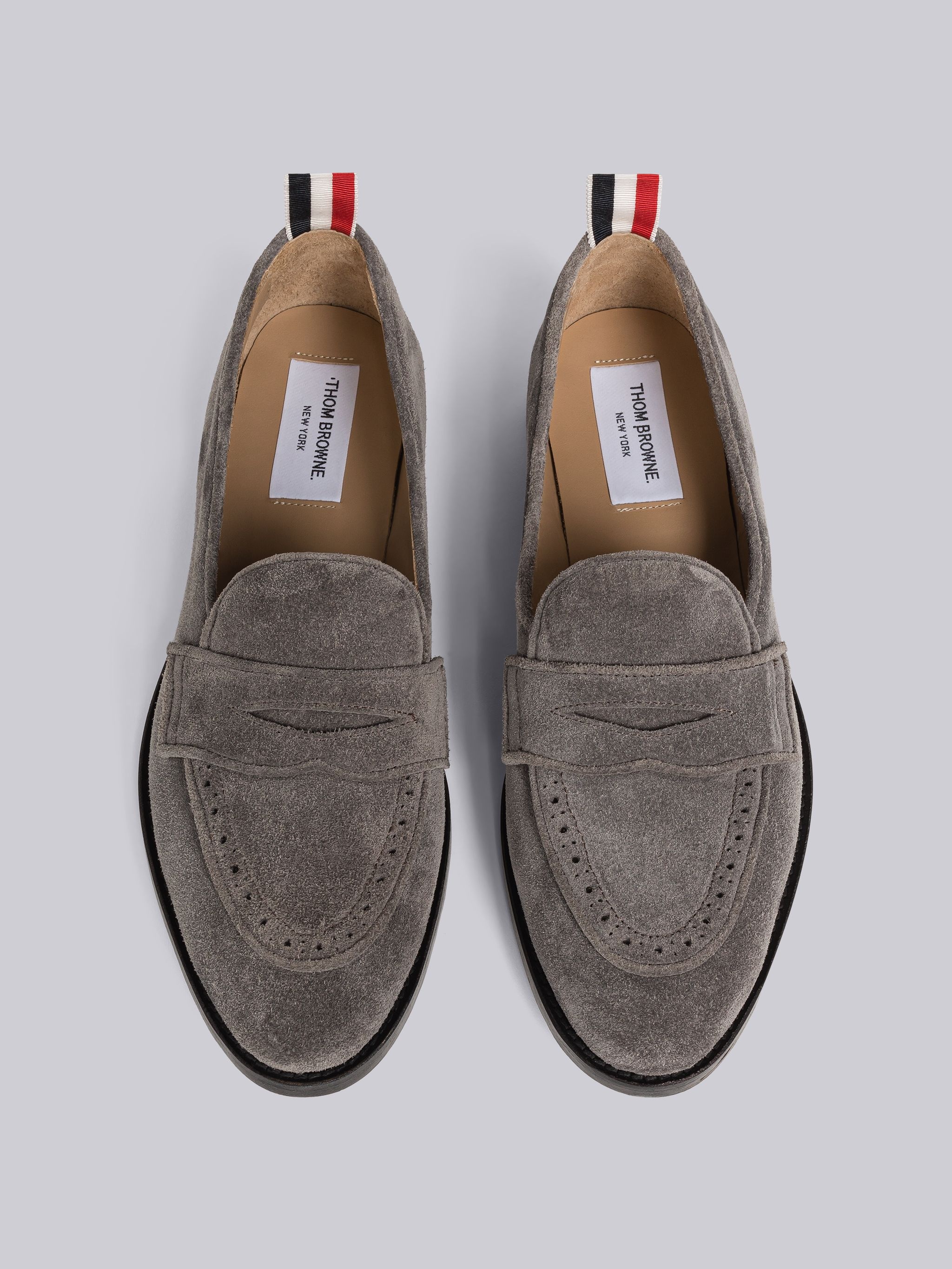 Fine Kid Suede Varsity Penny Loafer - 4