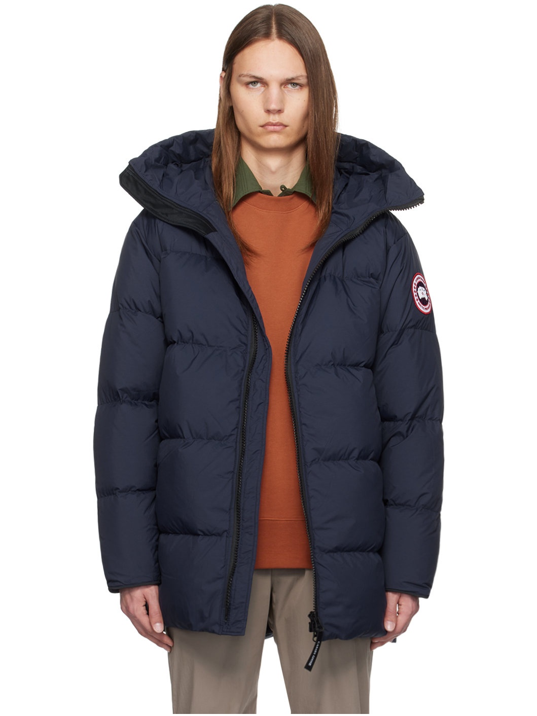 Navy Lawrence Down Jacket - 1