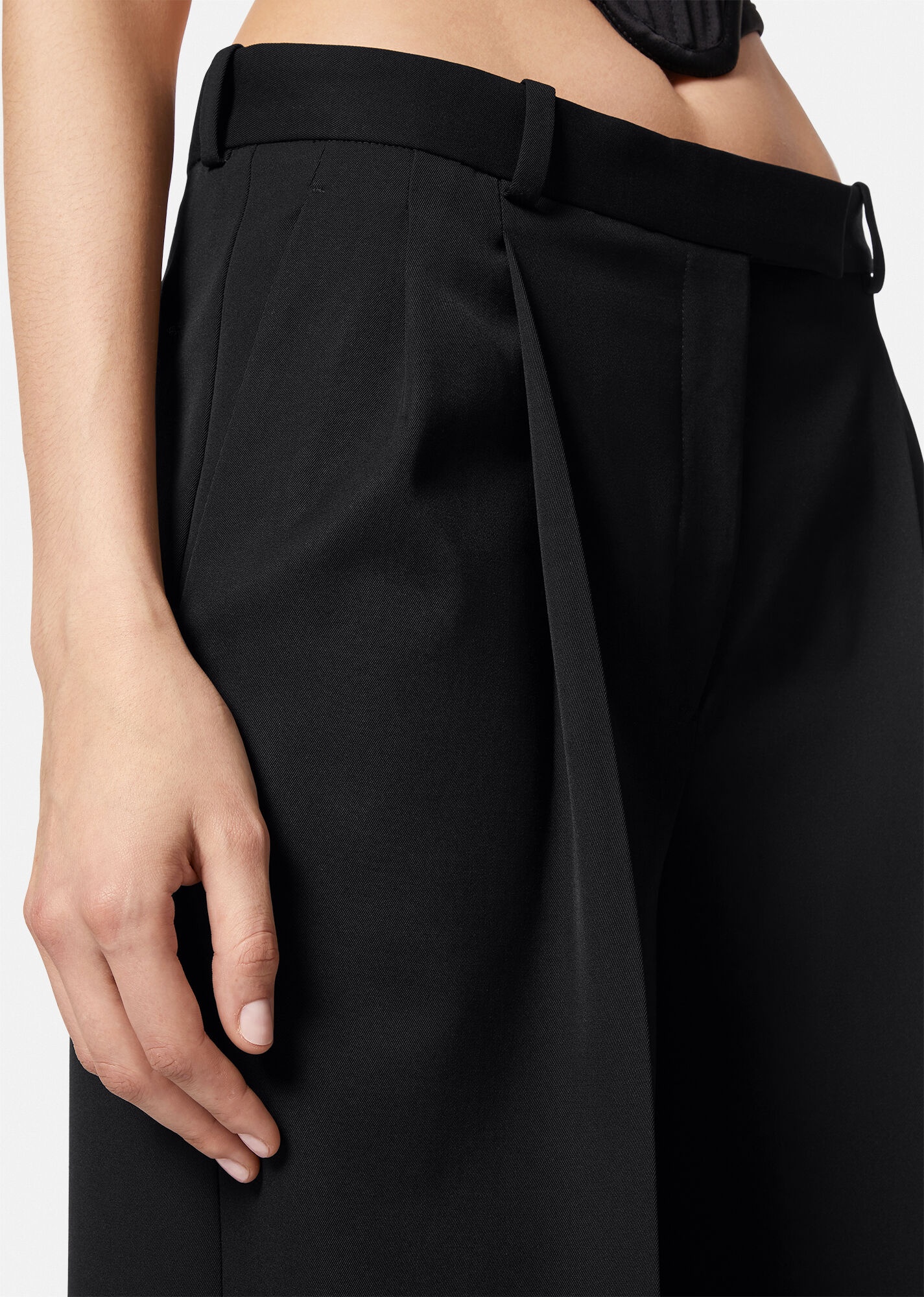 Pleated Wide-Leg Pants - 5