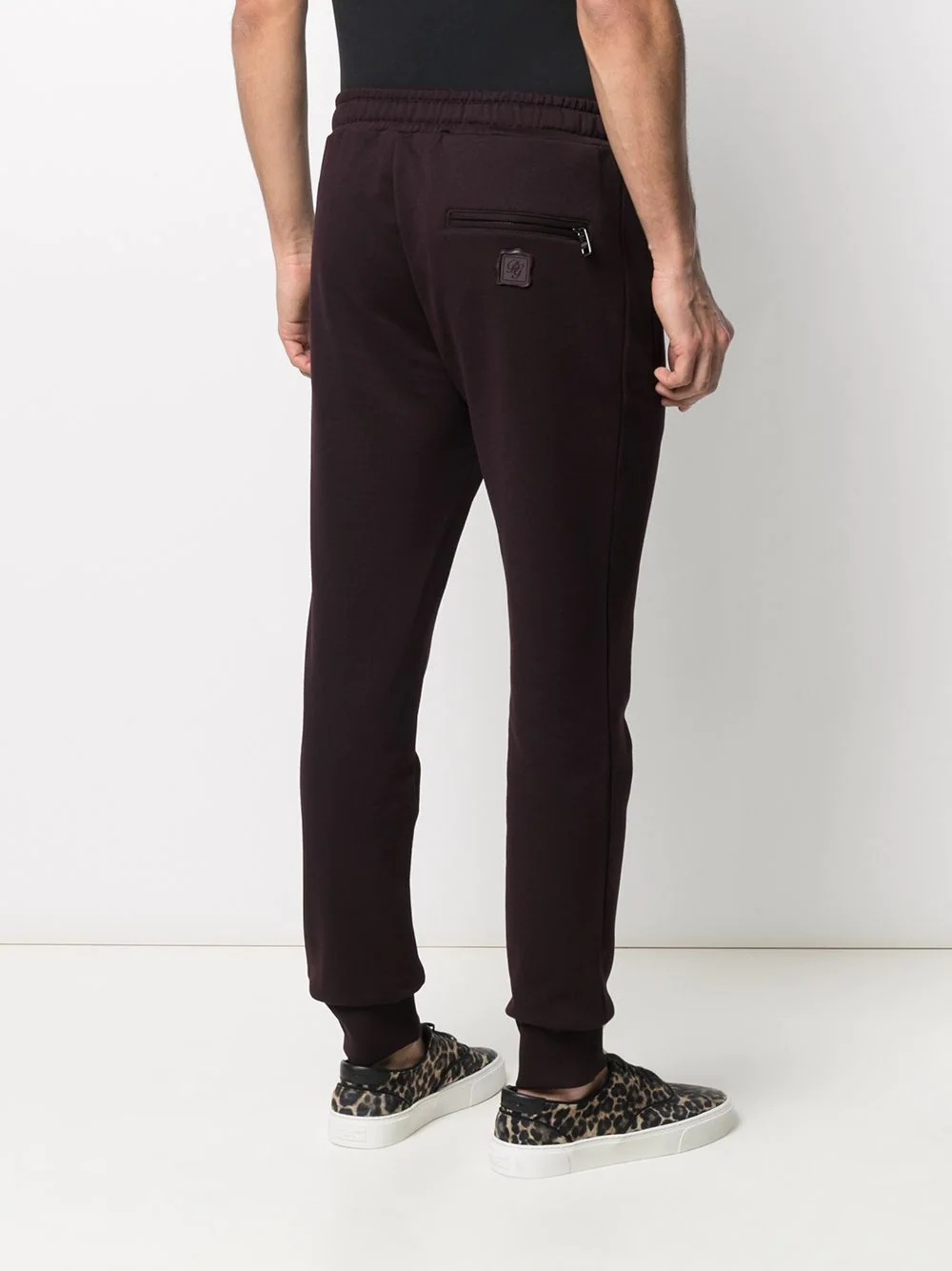 logo patch relaxed track pants - 4